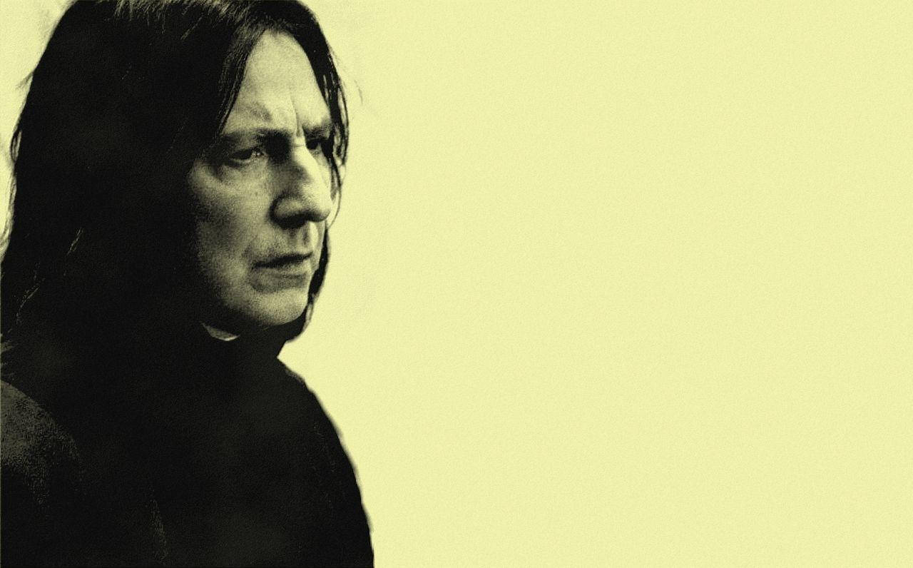 Severus Snape, long dark hair, profile, HD Desktop Wallpaper