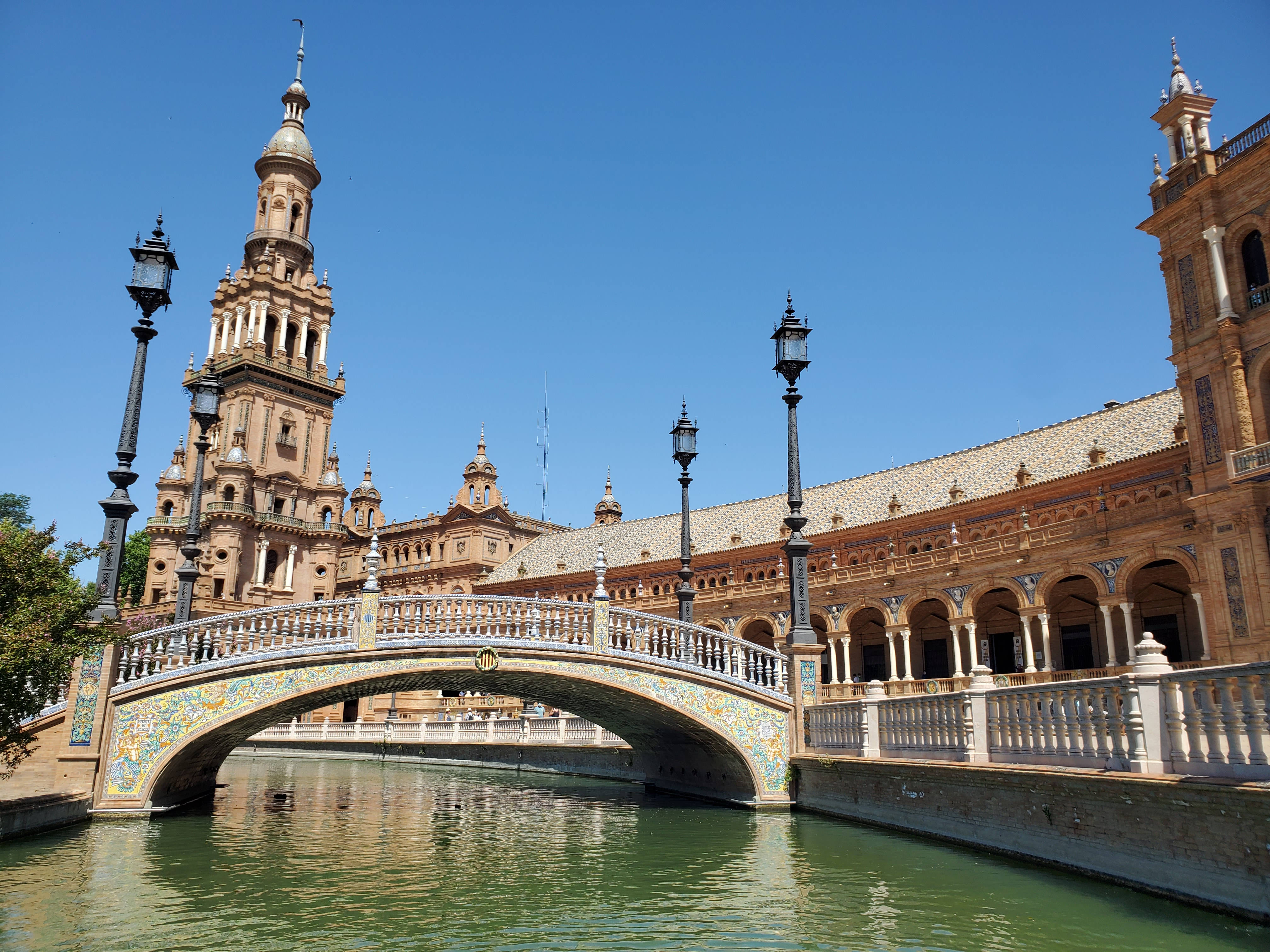 Seville, bridge, canal, 4K Desktop Wallpaper