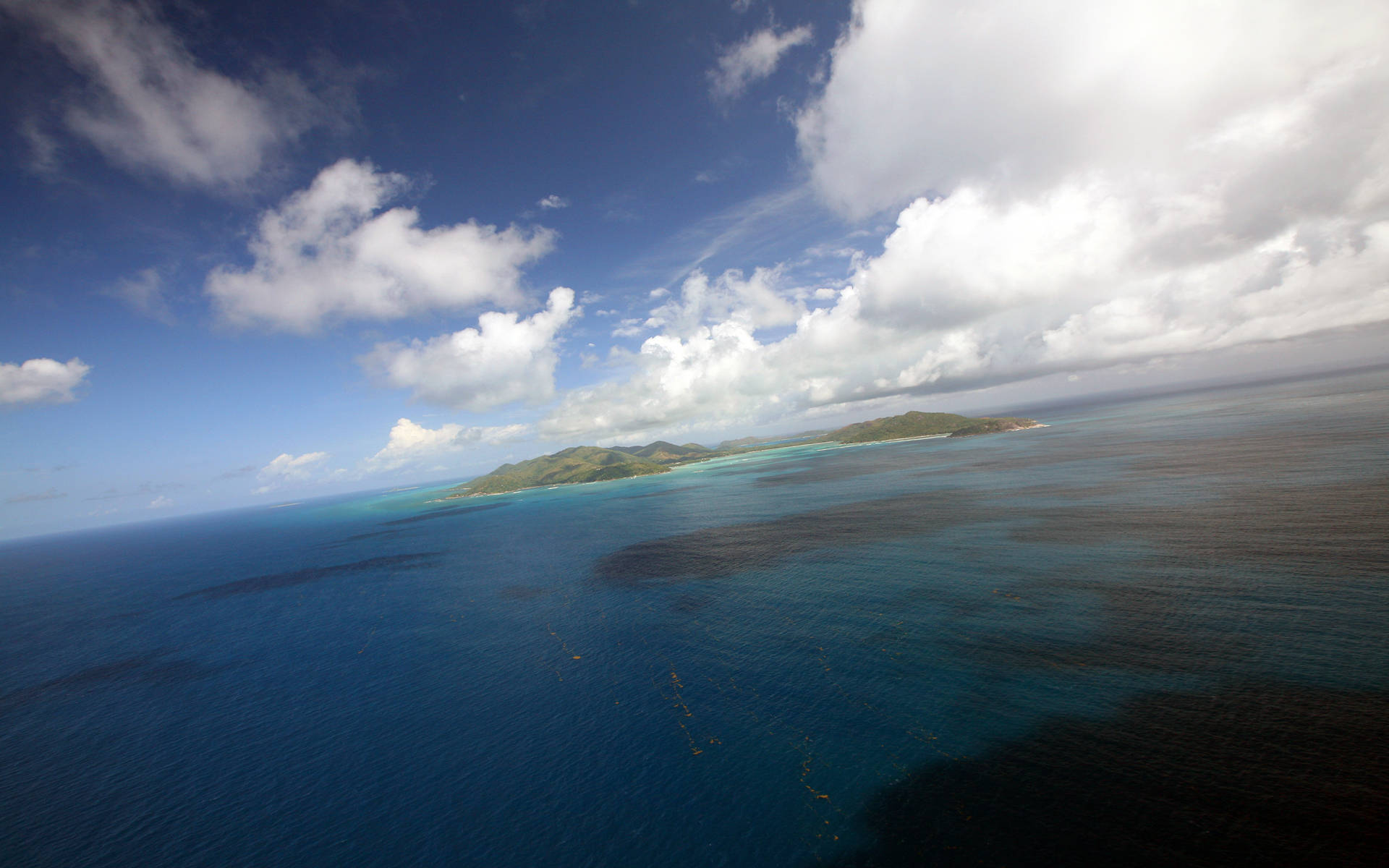 Seychelles, island skyline, lush green island, Full HD Desktop Wallpaper