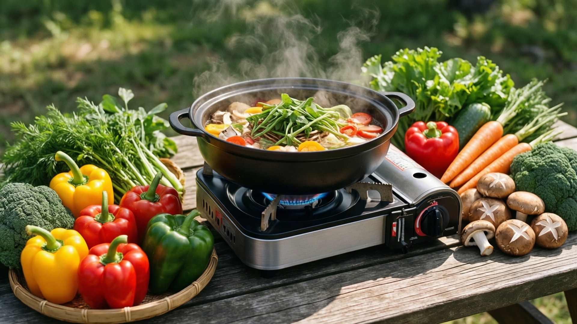 shabu-shabu, outdoor, picnic, Full HD Desktop Wallpaper