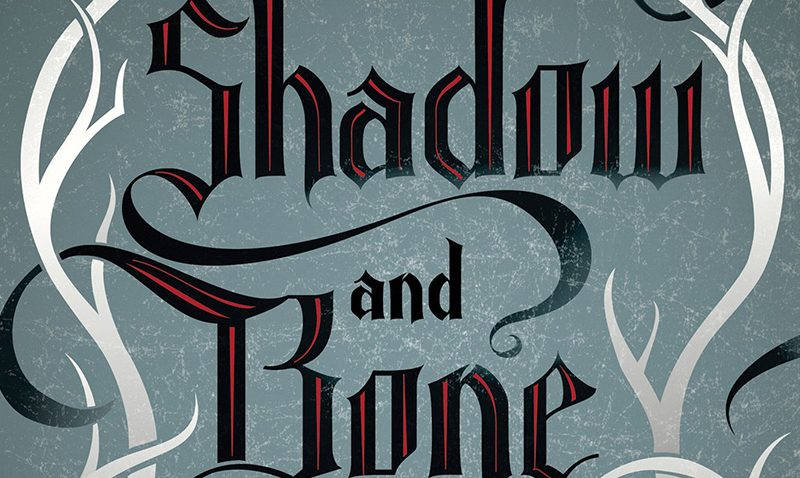 Shadow And Bone, gothic typography, red-black lettering, SD Desktop Wallpaper