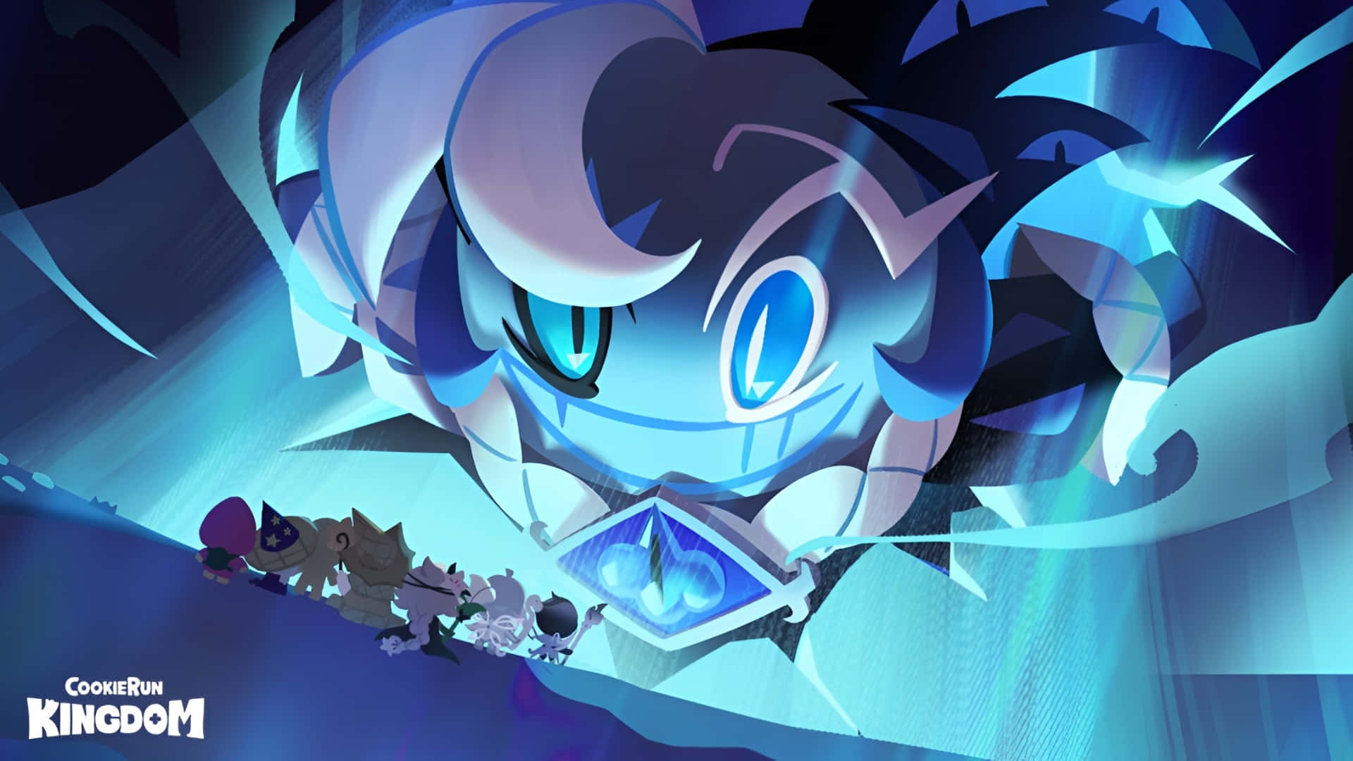 Shadow Milk Cookie, blue, white, Full HD Desktop Wallpaper