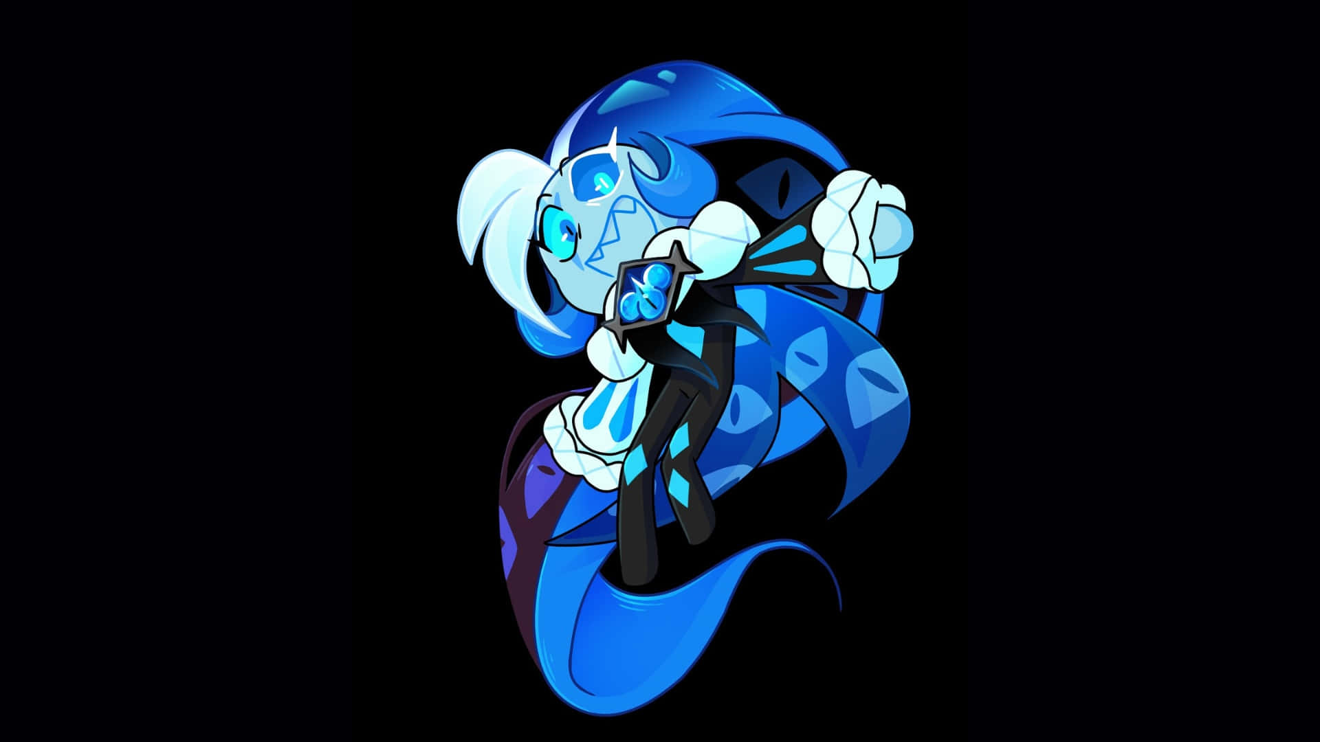 Shadow Milk Cookie, blue, white, Full HD Desktop Wallpaper