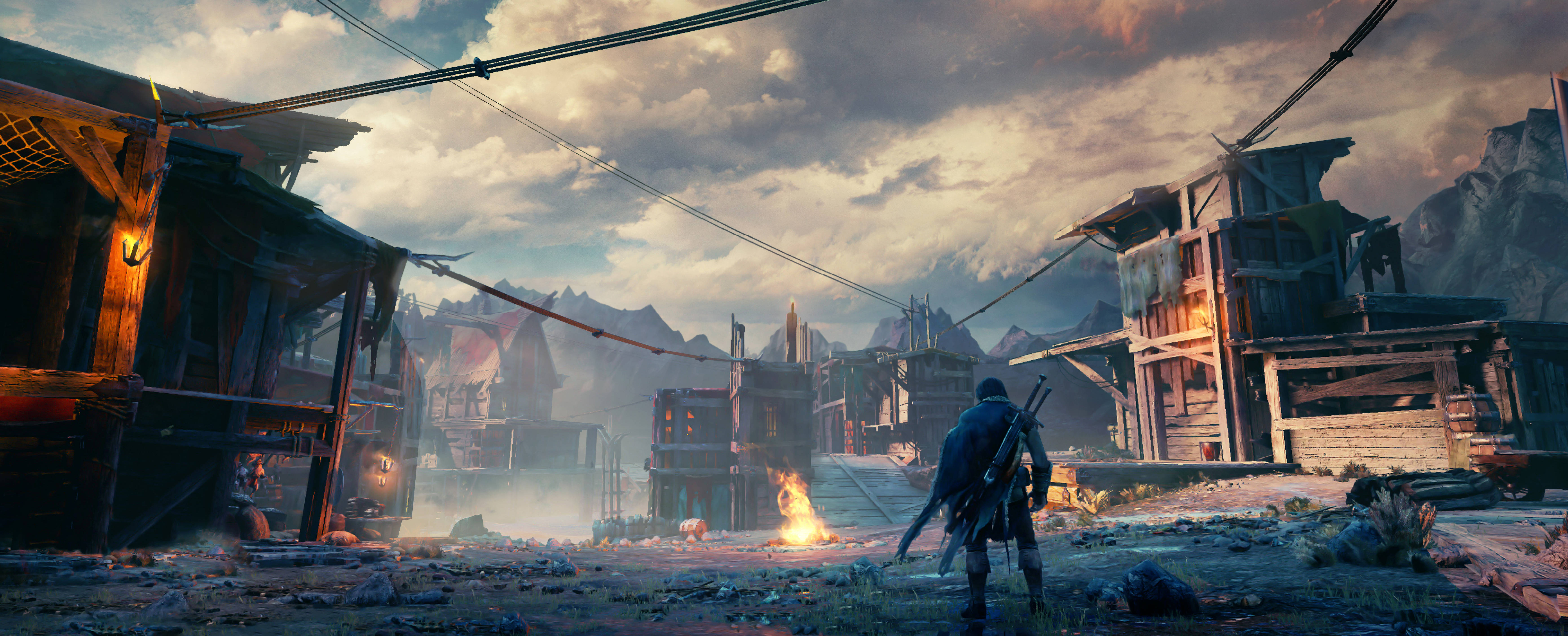 Shadow Of Mordor, warrior, snow-dusted, 5K Desktop Wallpaper