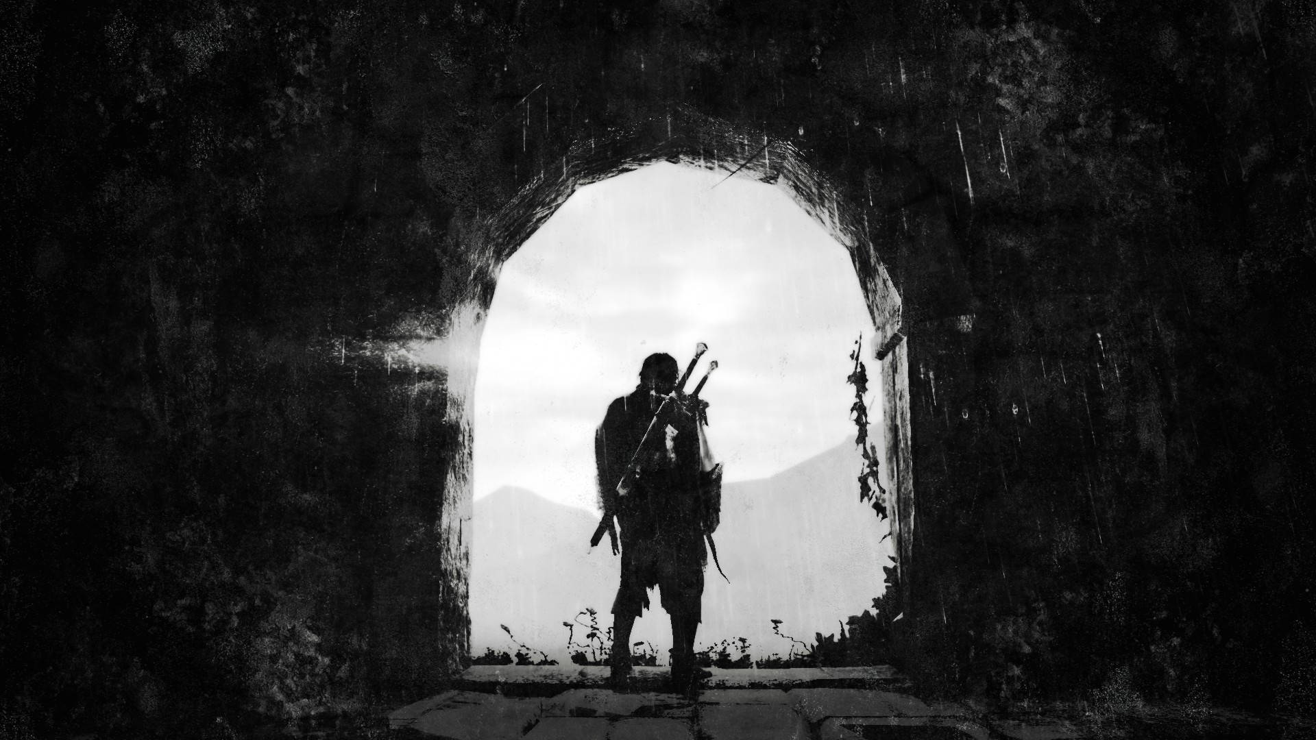 Shadow Of Mordor, abandoned dungeon, stone archway, Full HD Desktop Wallpaper