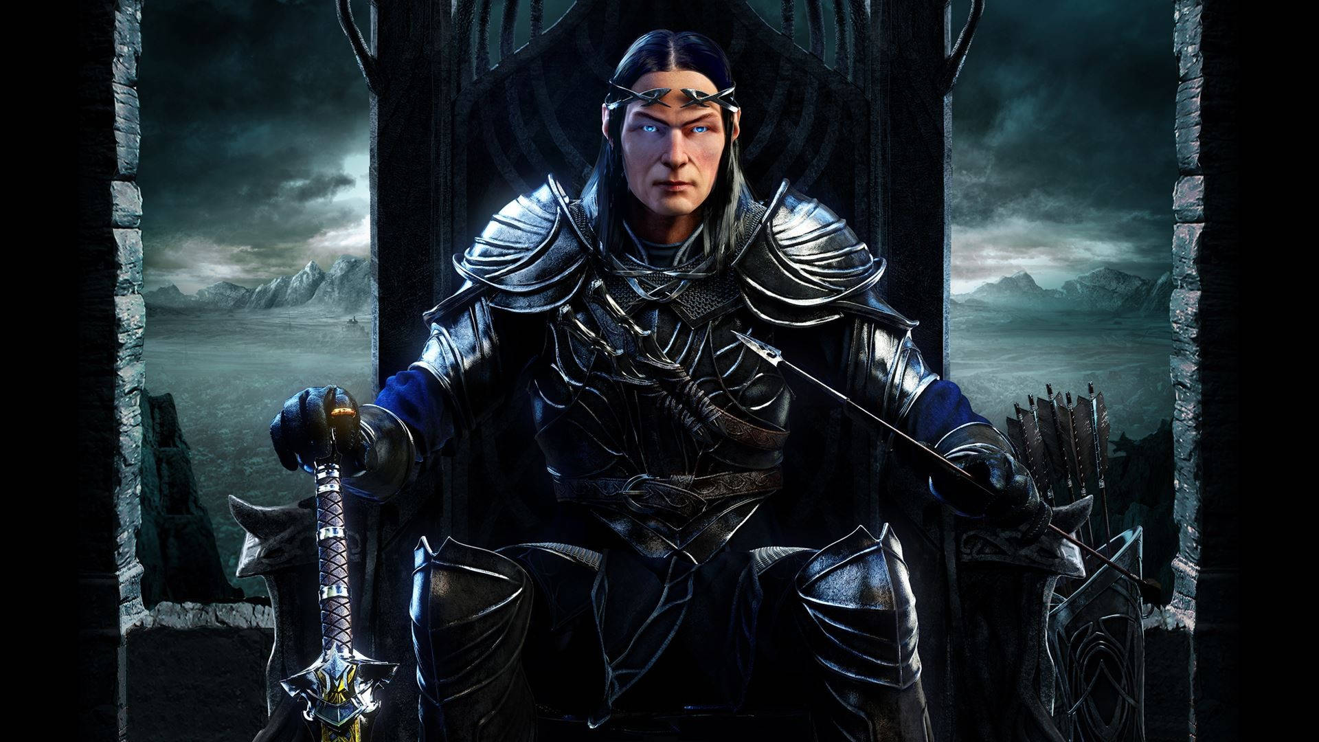 Shadow Of Mordor, queen, dark-armored warrior, Full HD Desktop Wallpaper