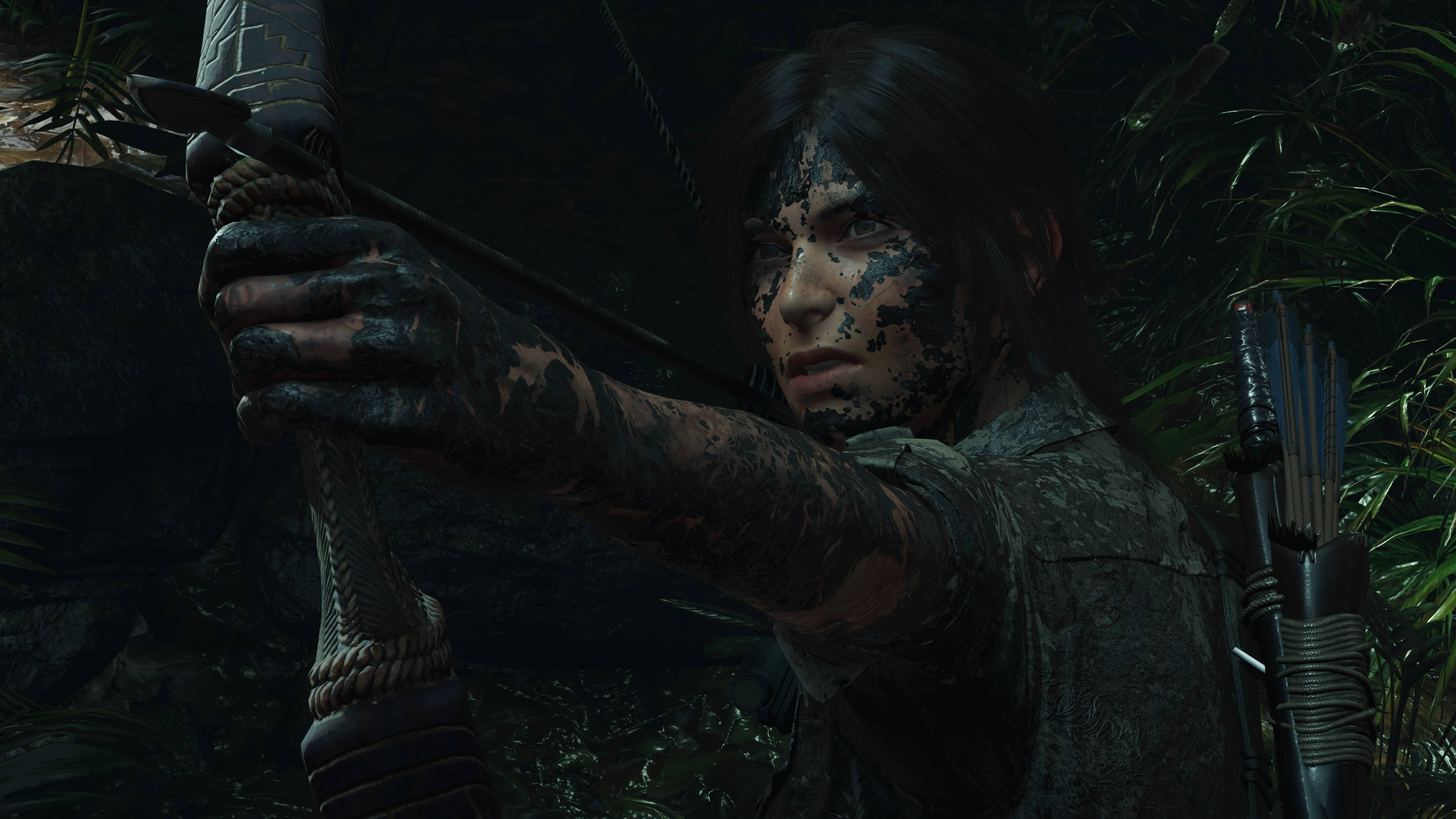 Shadow Of The Tomb Raider, archery, closeup, 4K Desktop Wallpaper