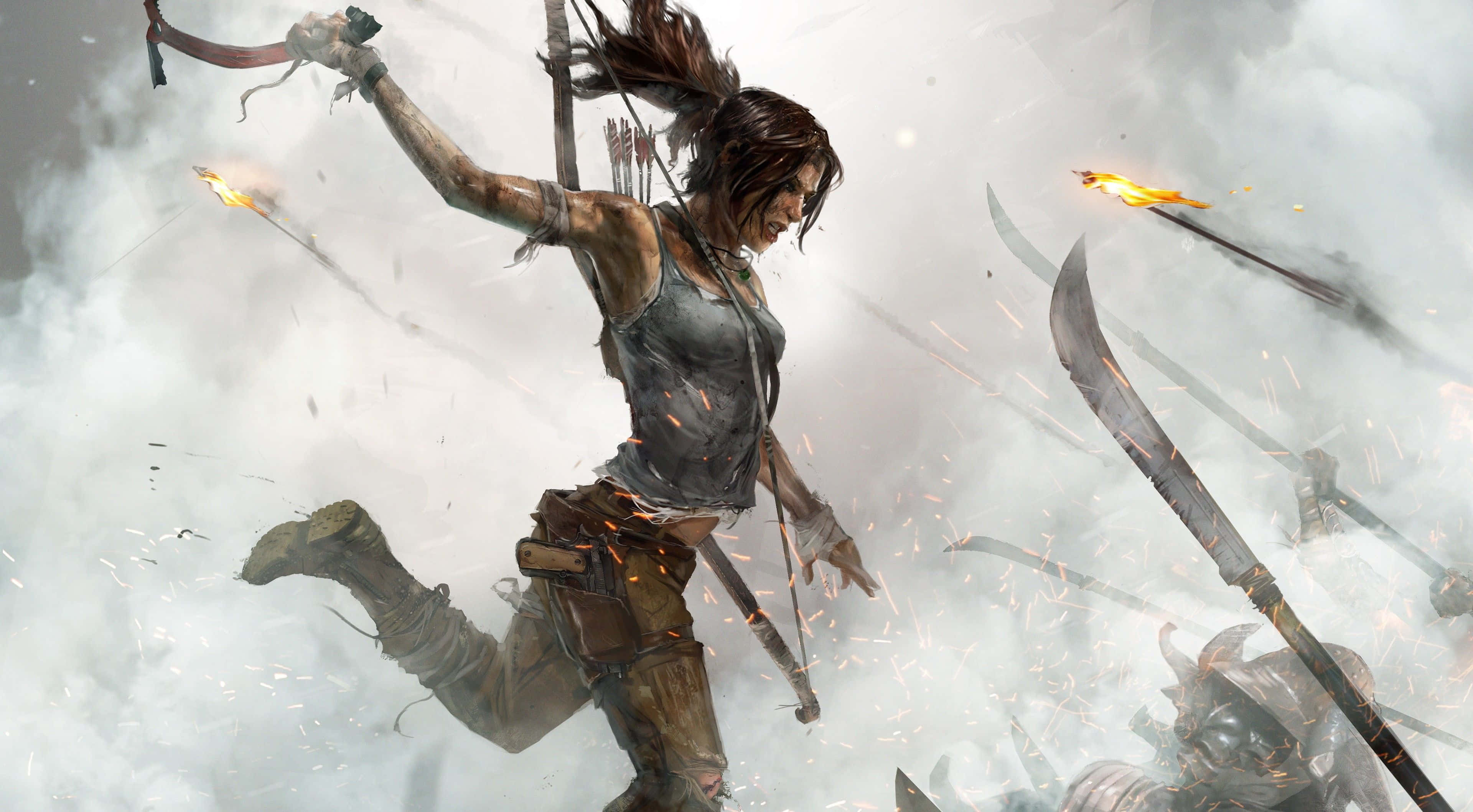 Shadow Of The Tomb Raider HD, adventurer, bow, 4K Desktop Wallpaper