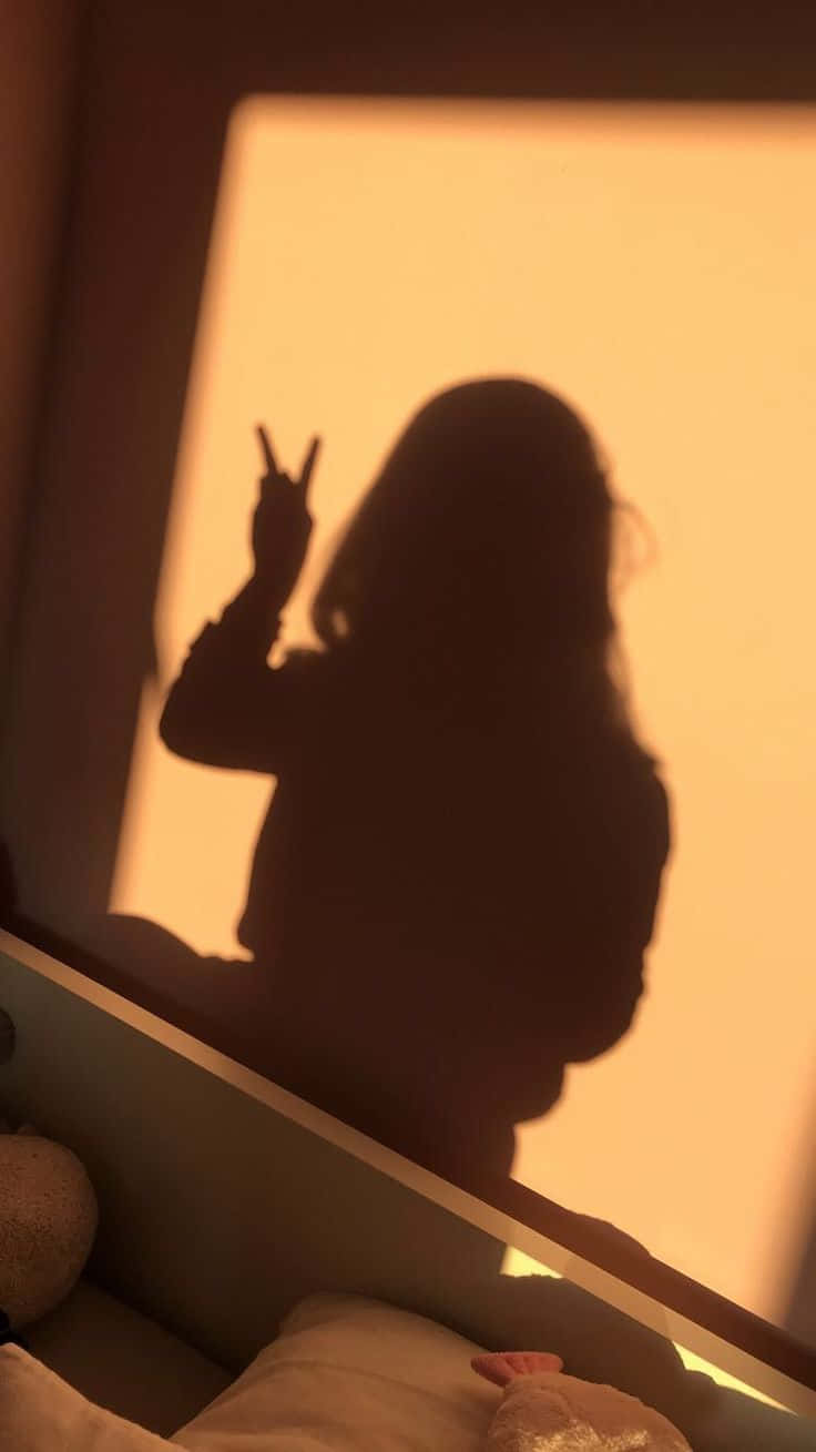 Golden Sunshine And Shadow PFP, golden shadow, person, HD Phone Wallpaper