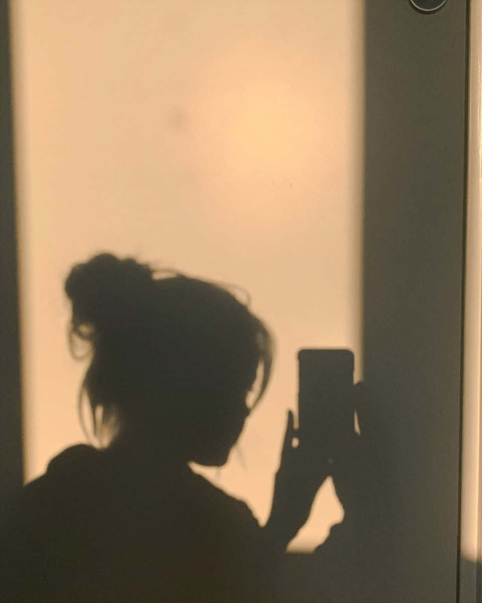 messy hair, shadow pfp, silhouette, SD Phone Wallpaper