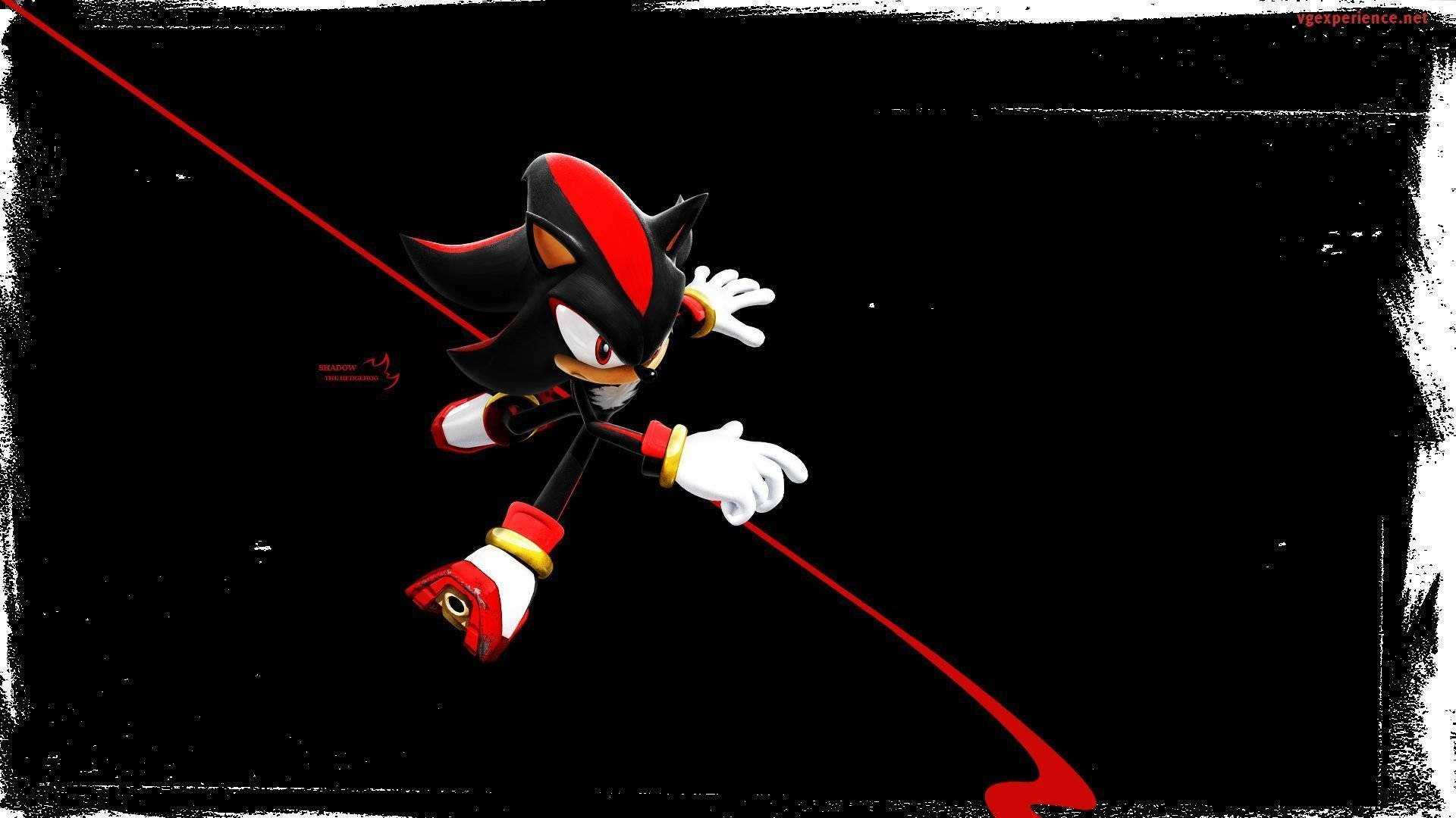 Shadow the Hedgehog, PFP Art, red motion trails, Full HD Desktop Wallpaper