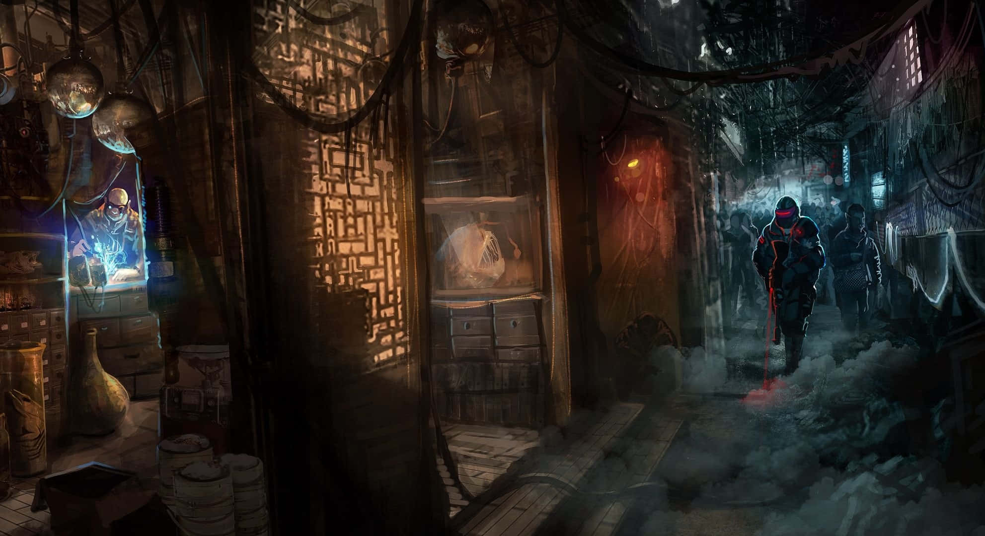 Shadowrun, 1983, Techno-Fantasy World, Full HD Desktop Wallpaper