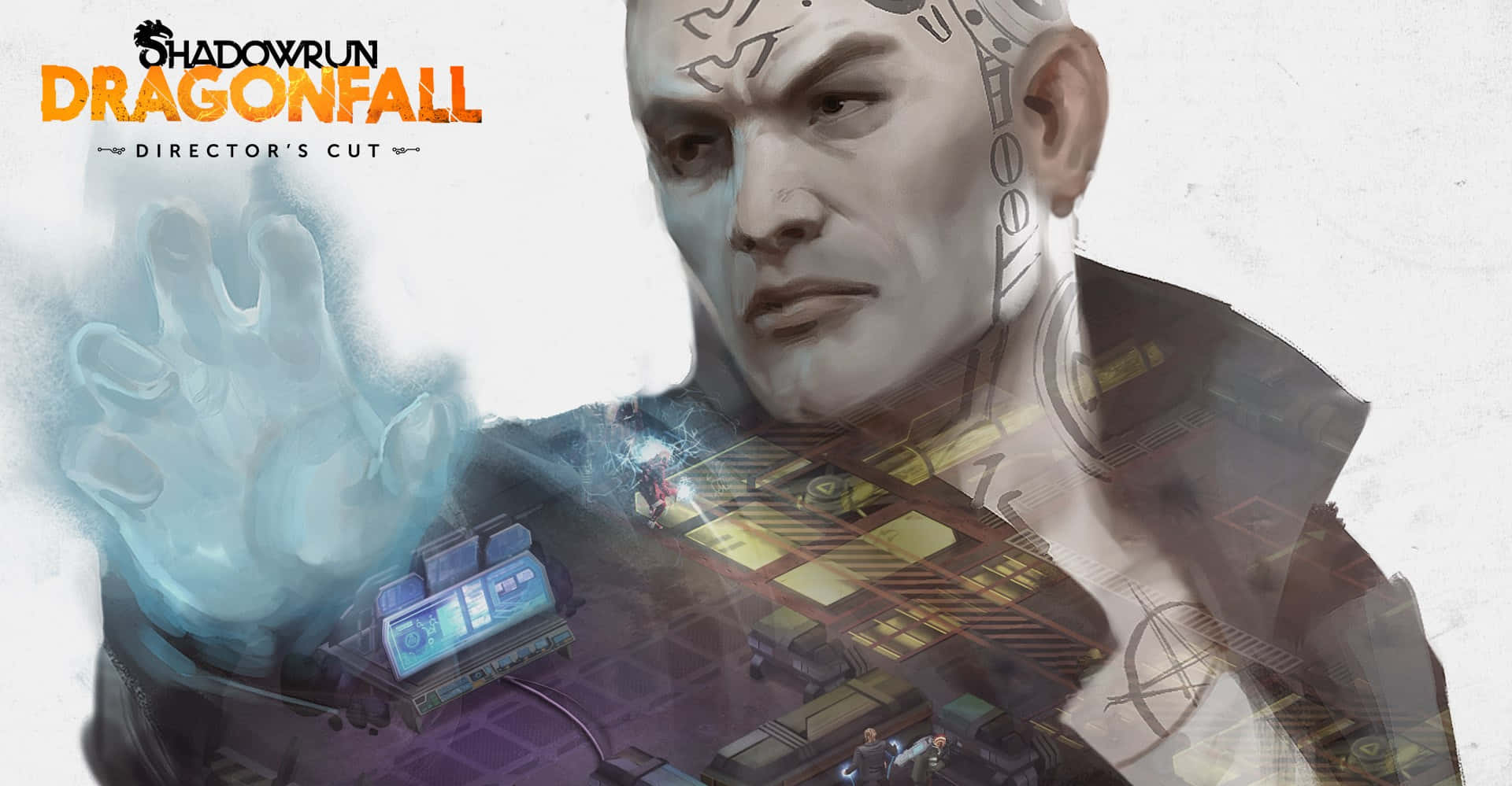 Shadowrun, cyberpunk character, glowing tattoos, Full HD Desktop Wallpaper