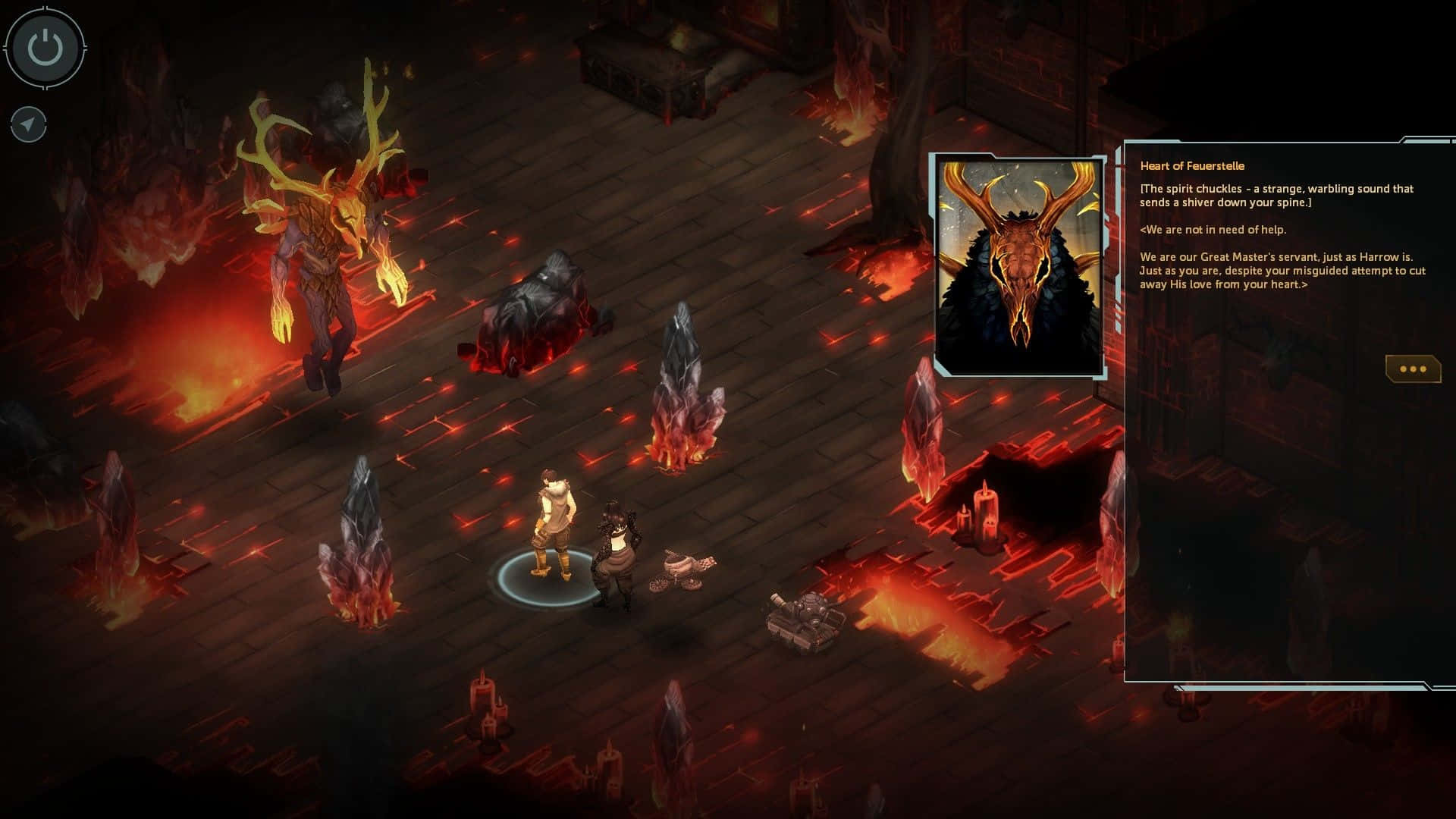 Shadowrun, dungeon, fiery horned spirit, Full HD Desktop Wallpaper