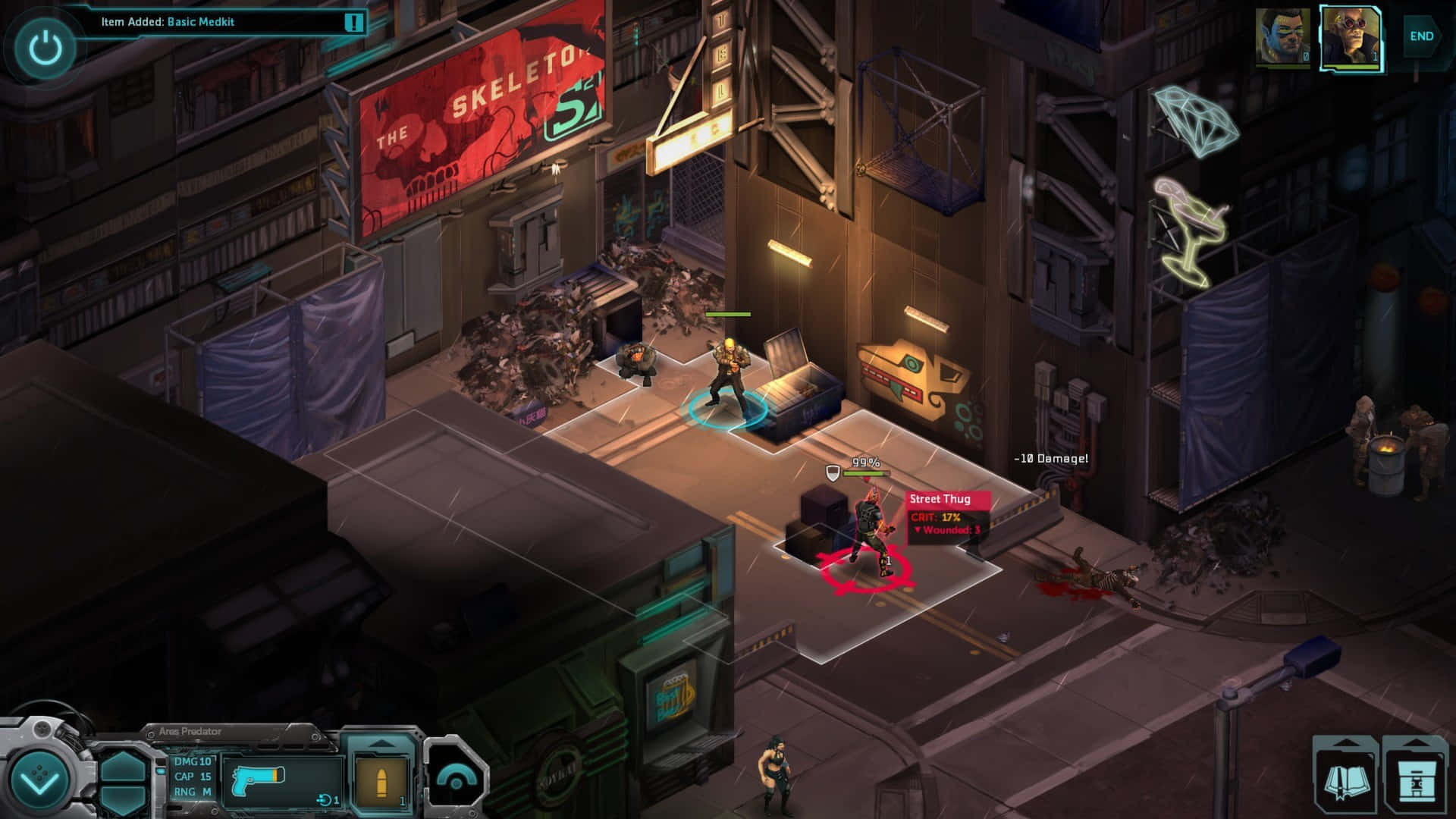 Shadowrun, 1920 x 1080, neon-lit urban alleyway, Full HD Desktop Wallpaper