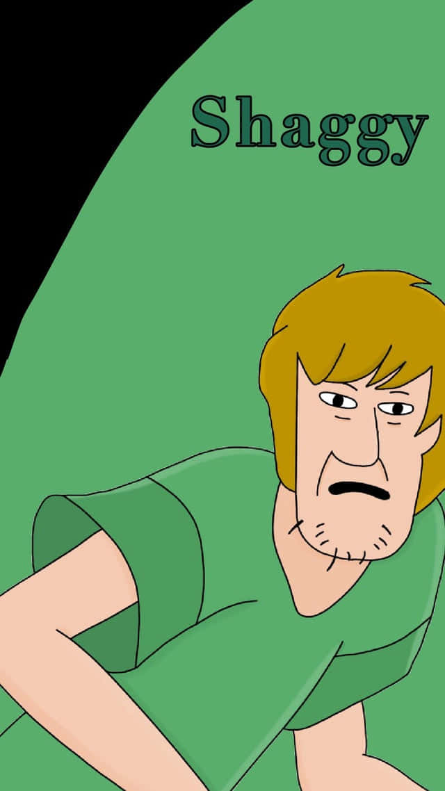 Shaggy Rogers, blonde hair, green shirt, SD Phone Wallpaper