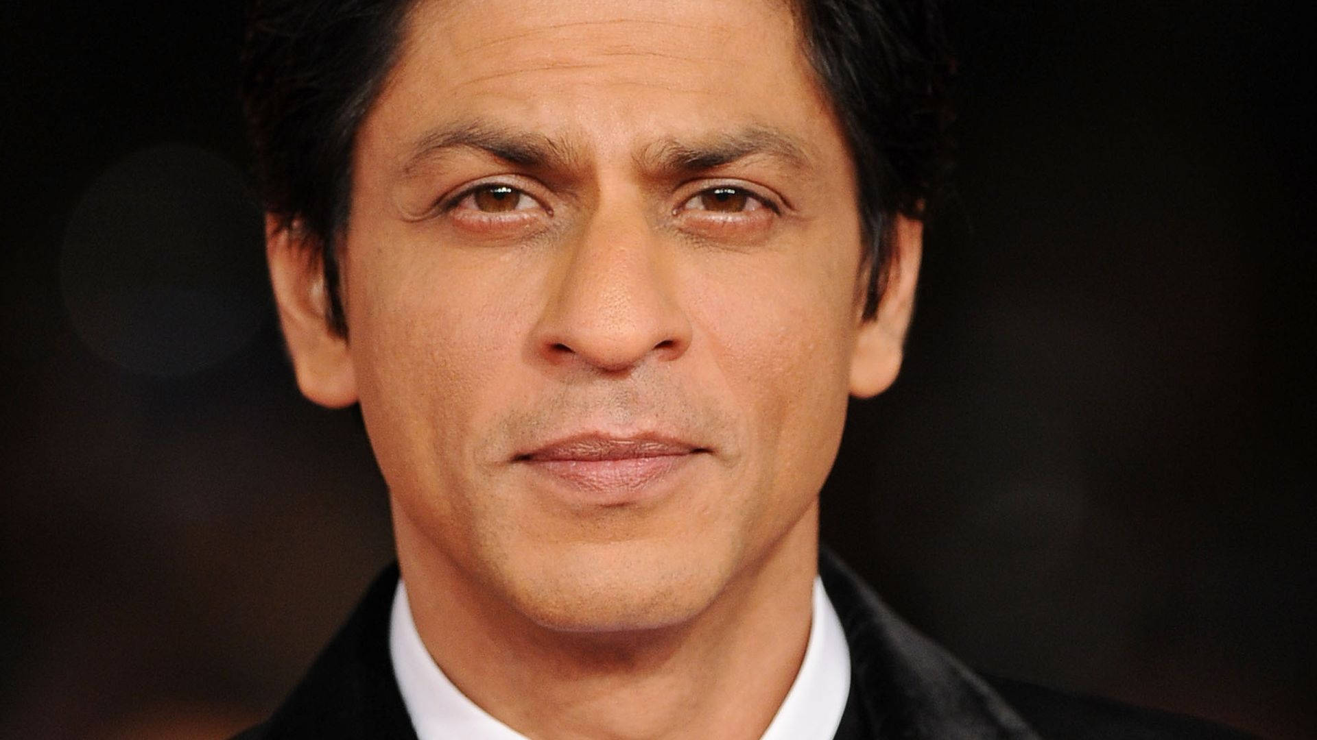 Shah Rukh Khan, black suit, white shirt, Full HD Desktop Wallpaper