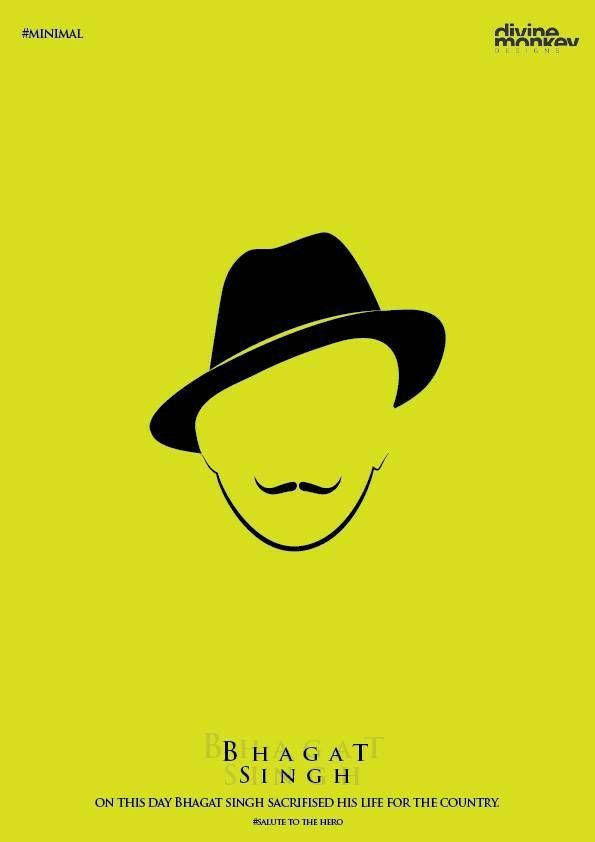 Shaheed Bhagat Singh, fedora, mustache, SD Phone Wallpaper