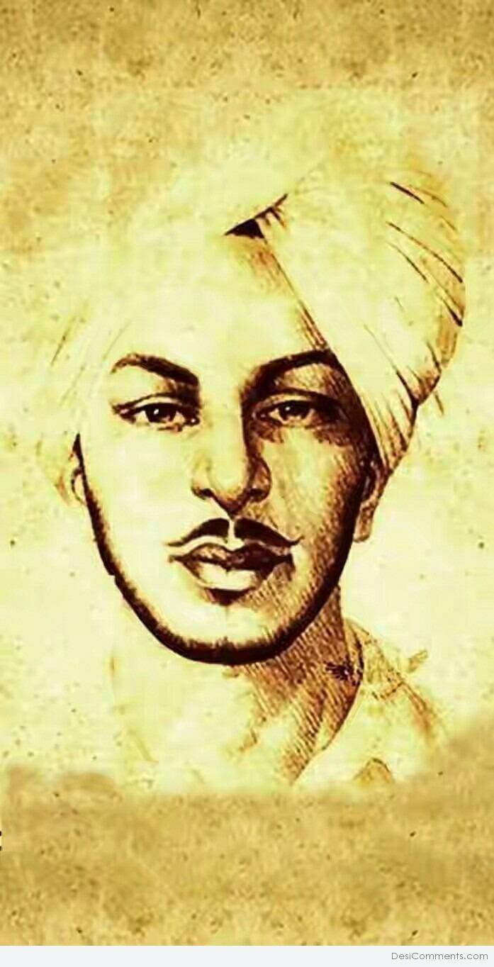 Shaheed Bhagat Singh, sepia effect, turban, HD Phone Wallpaper