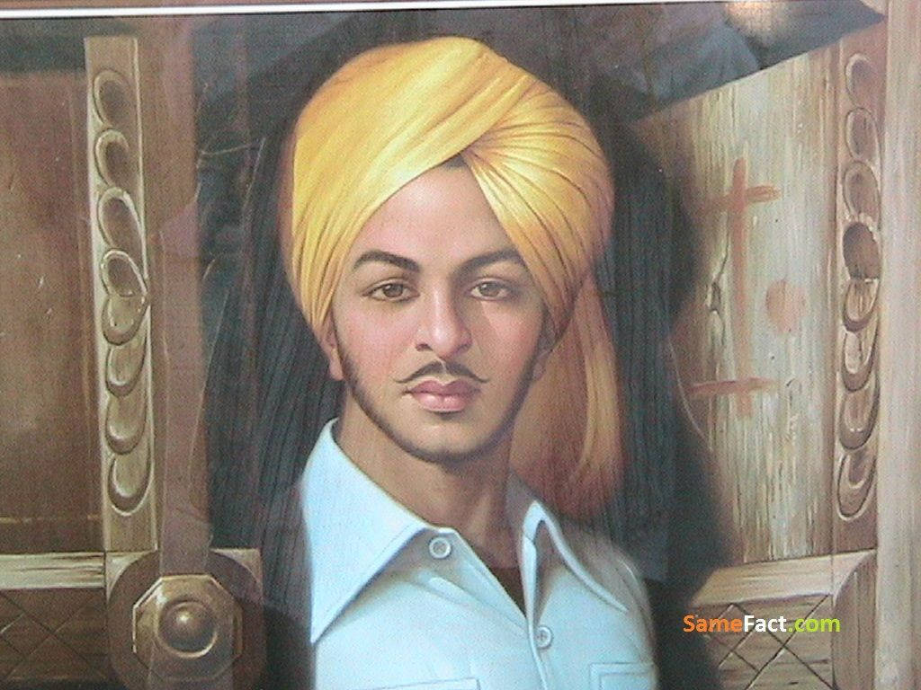 Shaheed Bhagat Singh, golden turban, mustache, SD Desktop Wallpaper