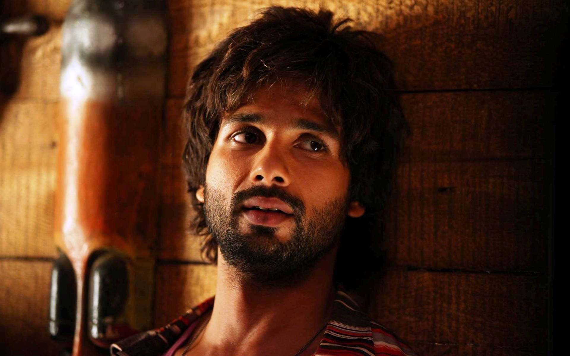Shahid Kapoor, dark tousled hair, beard, Full HD Desktop Wallpaper