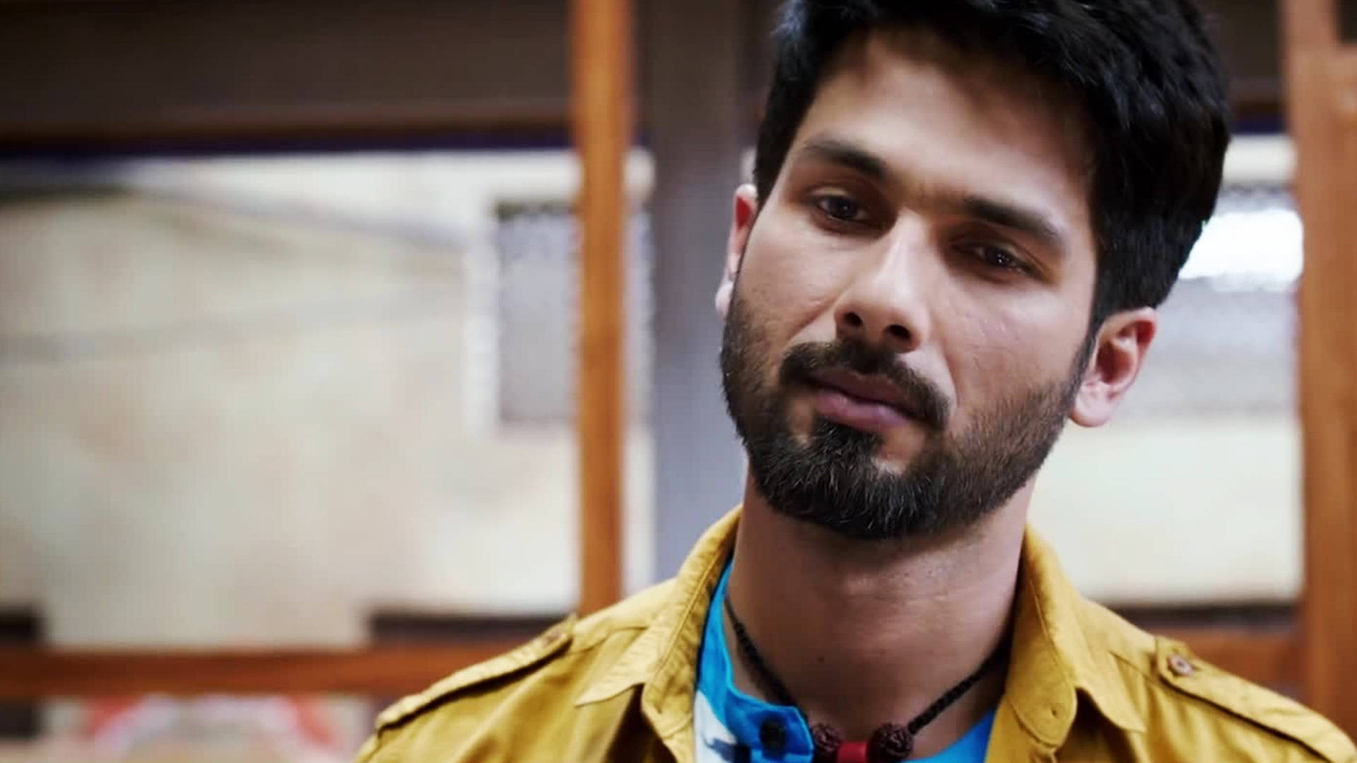 Shahid Kapoor, yellow jacket, blue shirt, Full HD Desktop Wallpaper