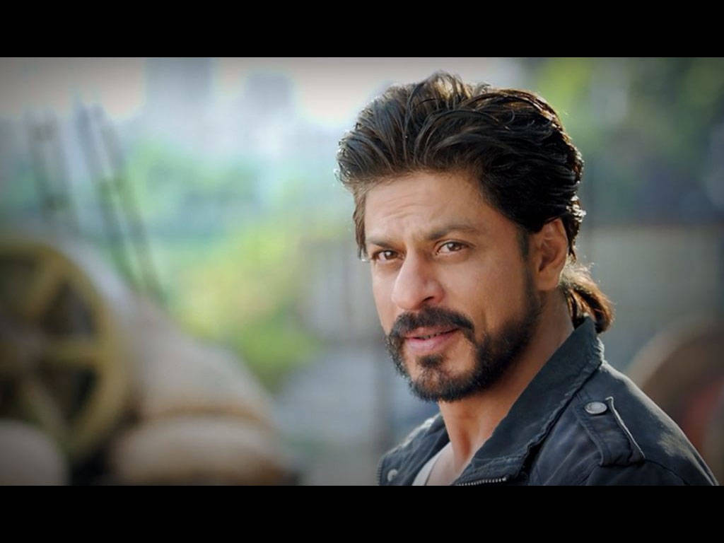 Shahrukh Khan, black leather jacket, close-up portrait, SD Desktop Wallpaper