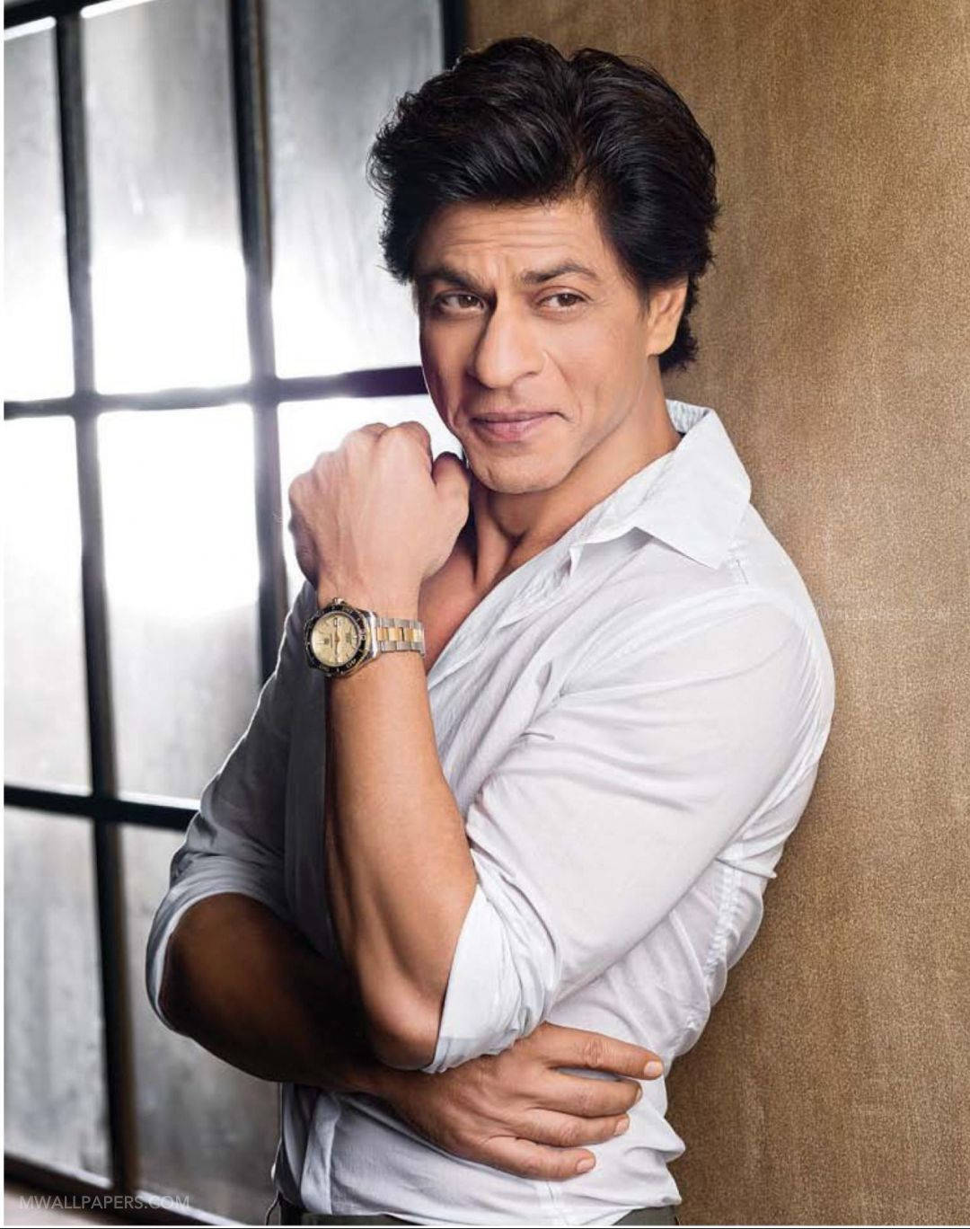 Shahrukh Khan, white shirt, watch, HD Phone Wallpaper