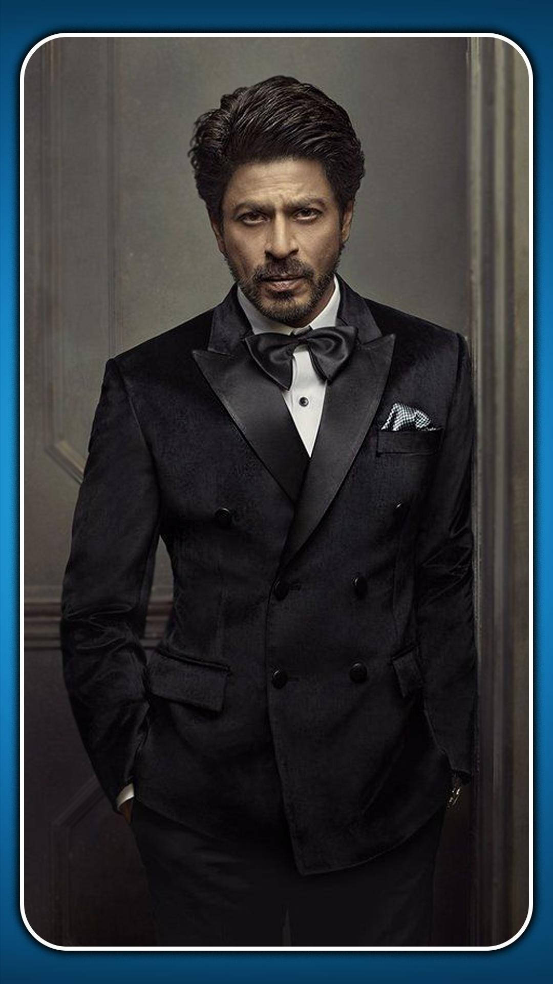 Shahrukh Khan, black tuxedo, bow tie, Full HD Phone Wallpaper