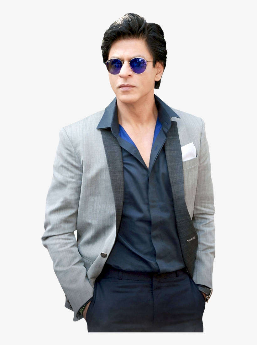 Shahrukh Khan, gray blazer, blue shirt, SD Phone Wallpaper