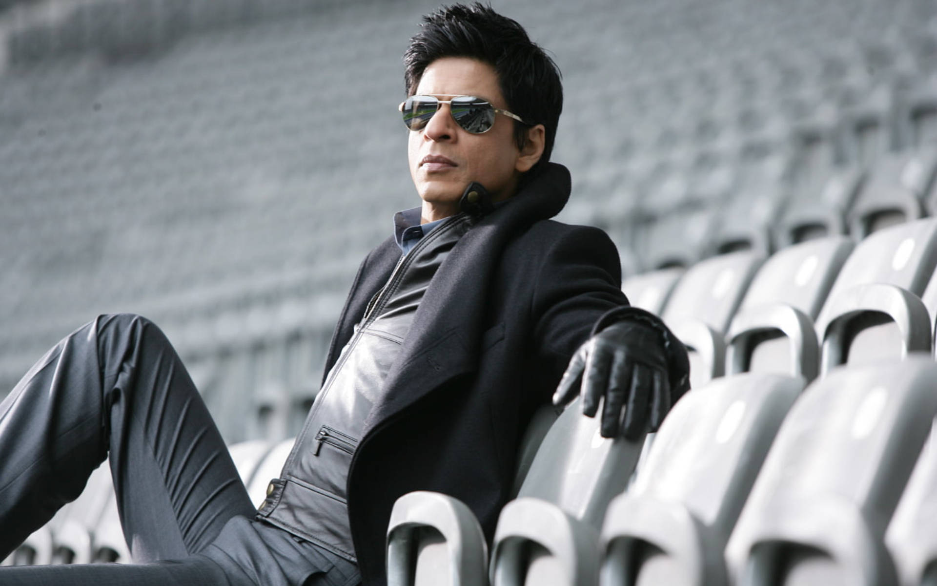 Shahrukh Khan, sunglasses, black coat, Full HD Desktop Wallpaper