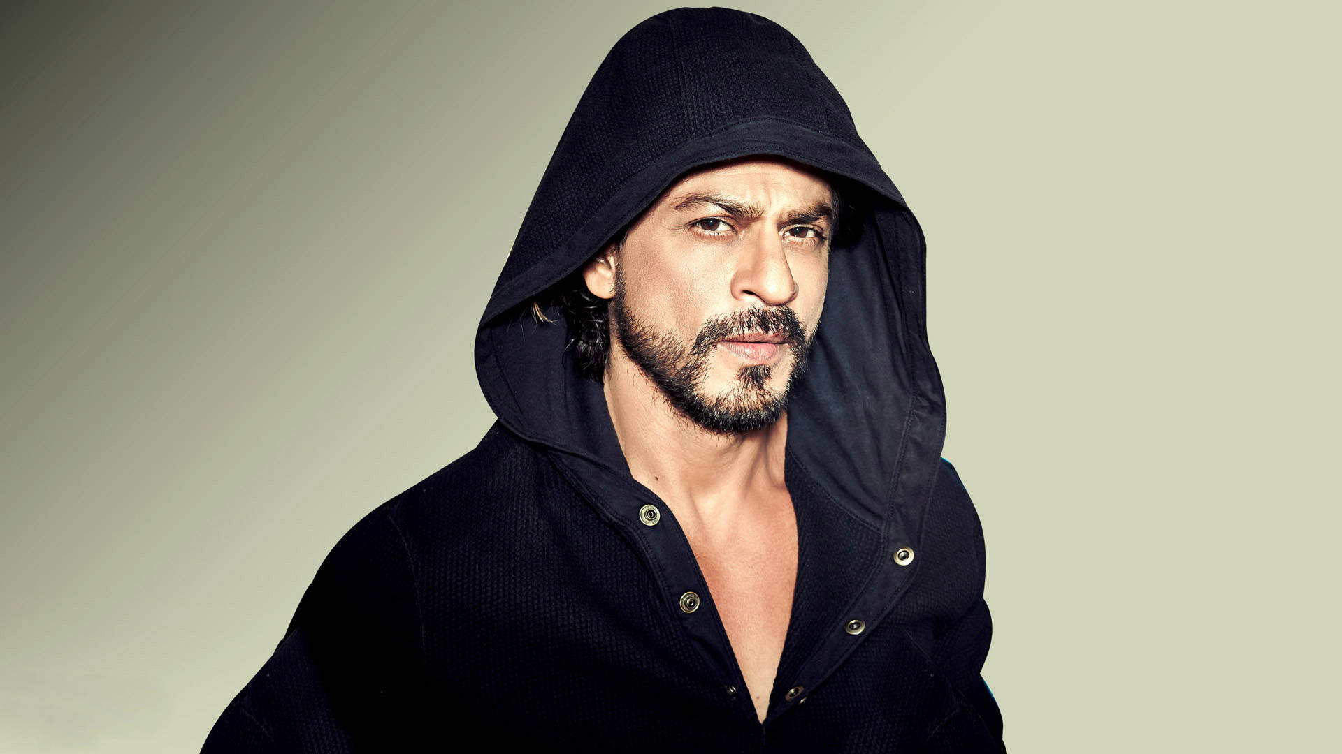 Shahrukh Khan, hooded shirt, beard, Full HD Desktop Wallpaper