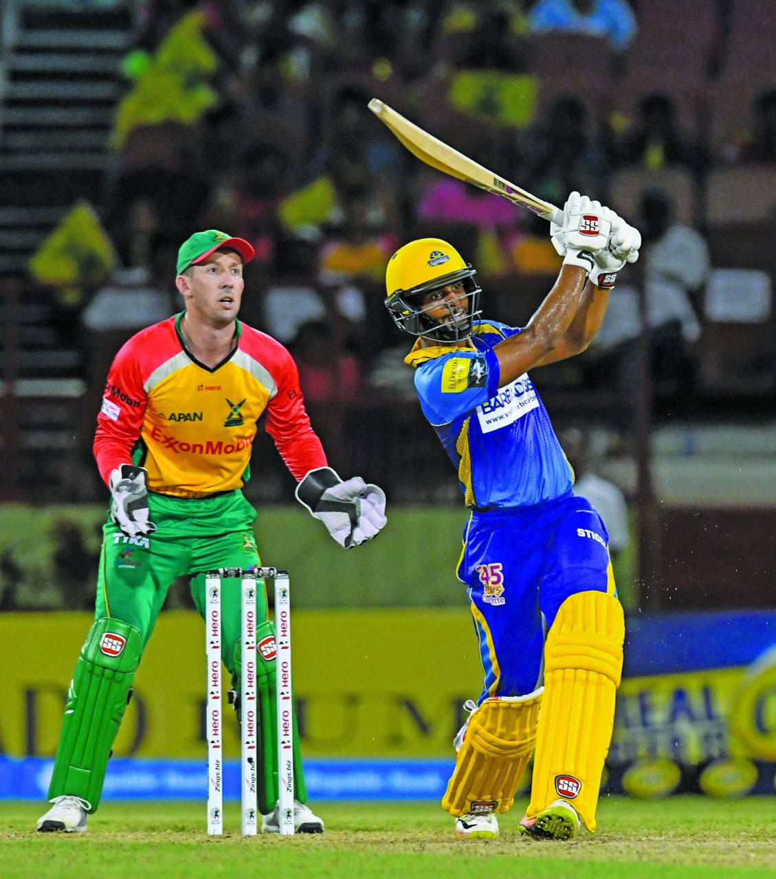 Shai Hope, blue and yellow, green, HD Phone Wallpaper