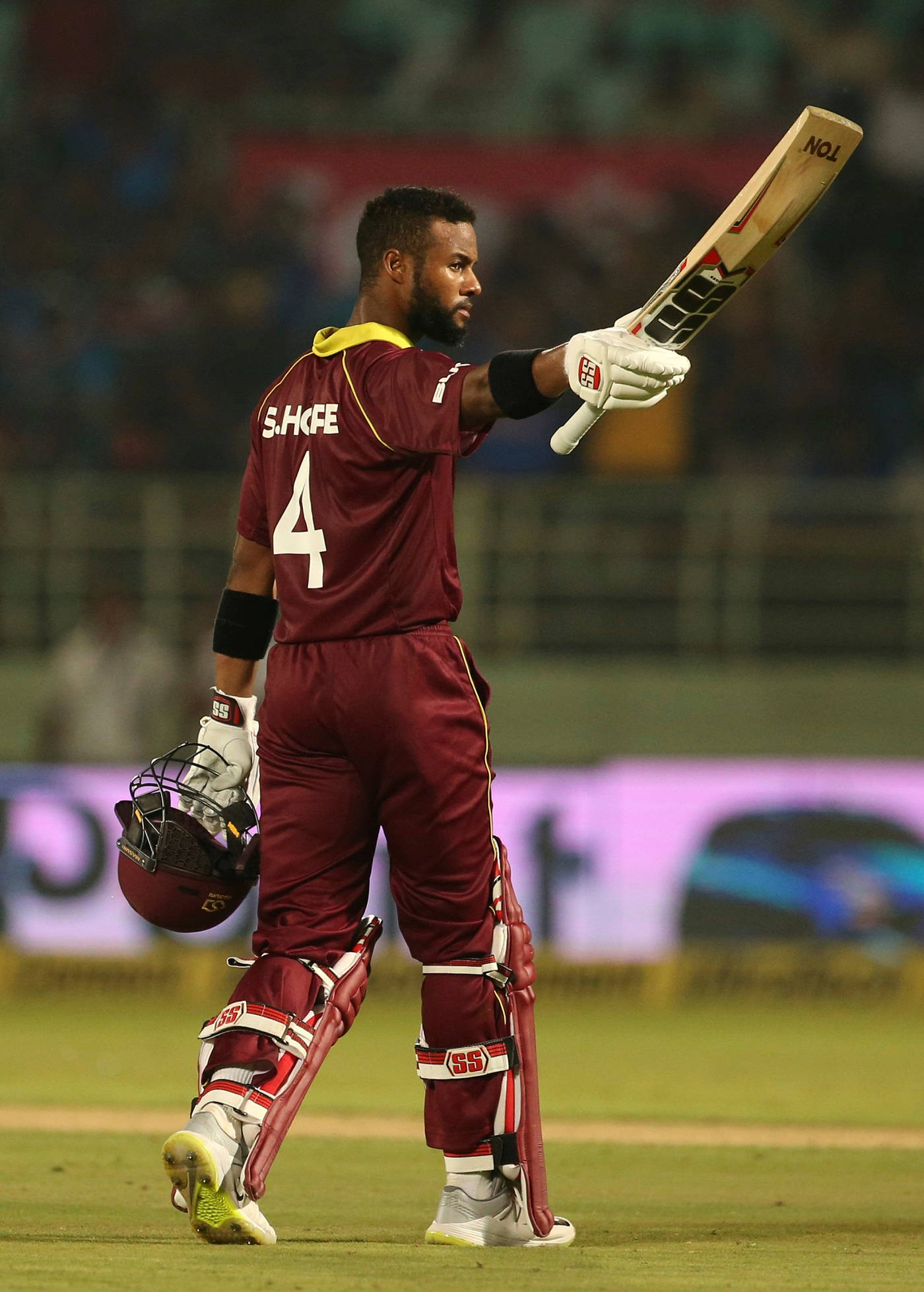 Shai Hope, cricket field, maroon uniform, Full HD Phone Wallpaper
