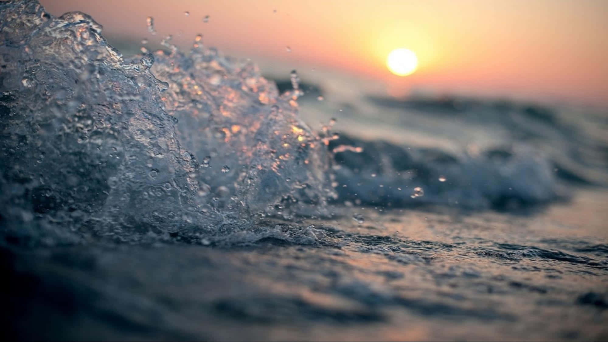 Wave Splash, shallow photography, ocean waves, Full HD Desktop Wallpaper