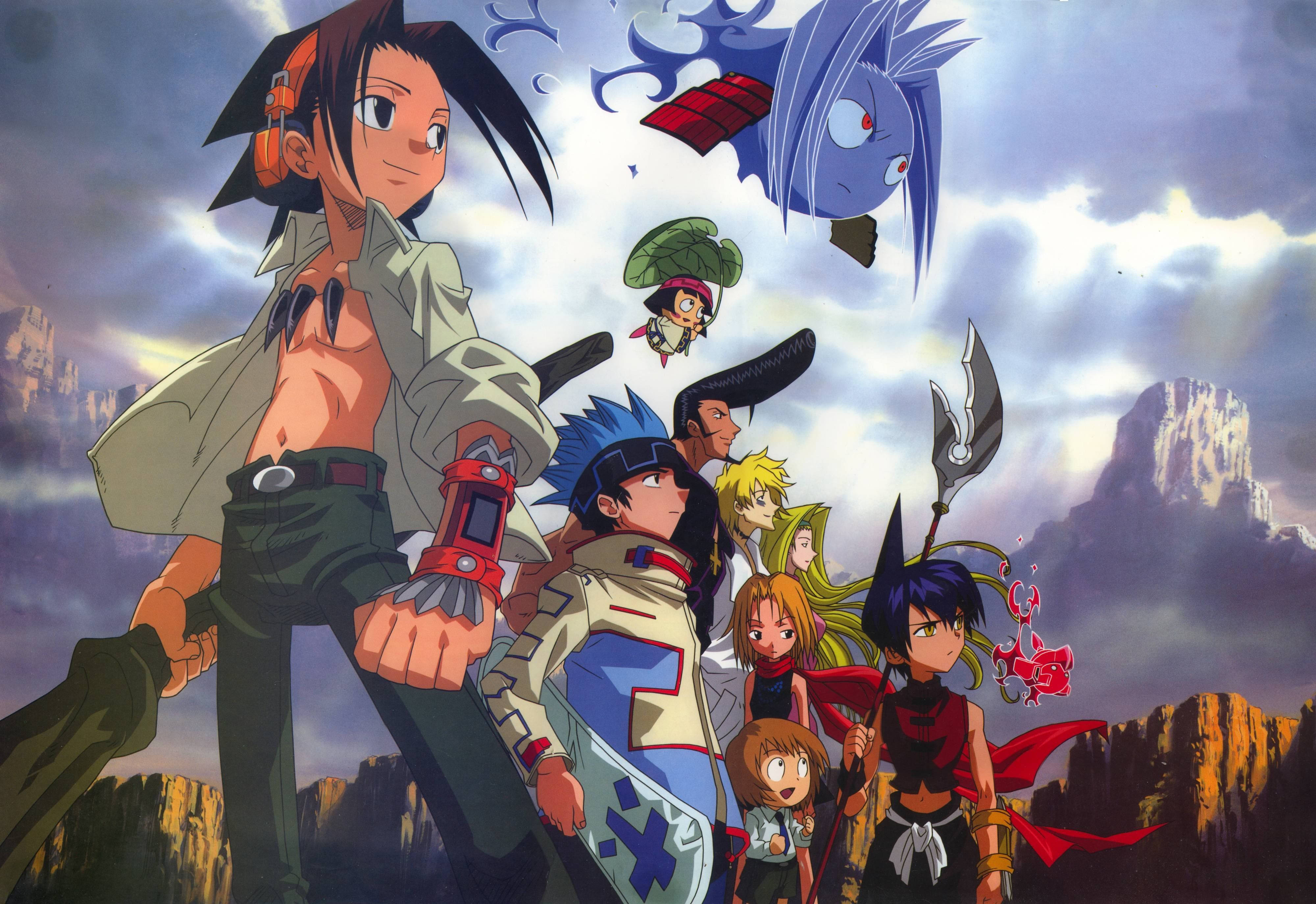 Shaman King, anime characters, cloudy sky, 4K Desktop Wallpaper