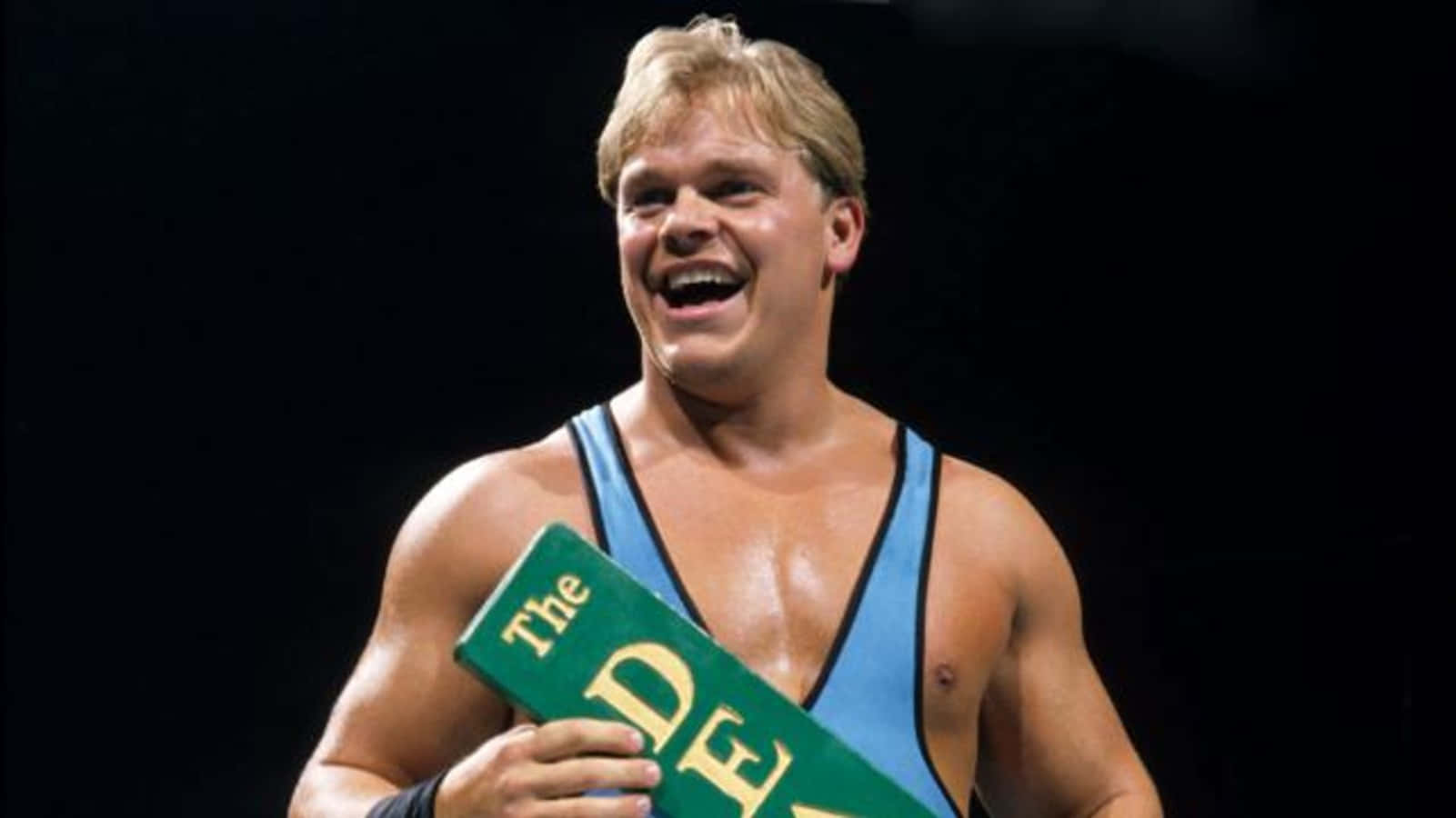 Shane Douglas, blue singlet, green championship belt, HD Desktop Wallpaper