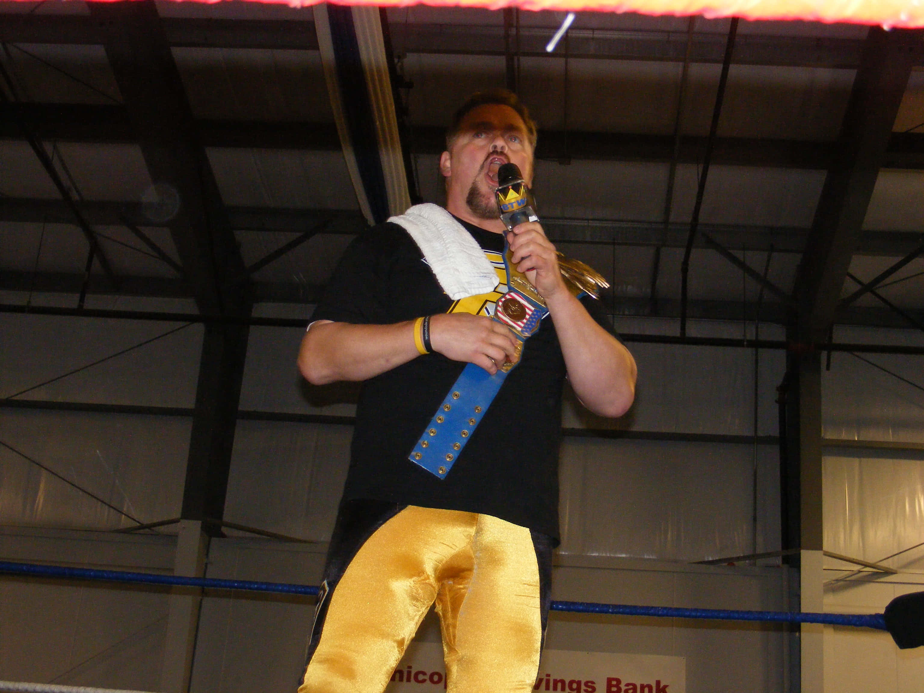 Shane Douglas, championship belt, ring, 2K Desktop Wallpaper