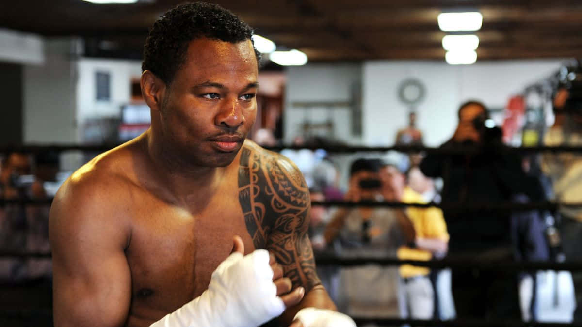 Shane Mosley, training wraps, ring, SD Desktop Wallpaper