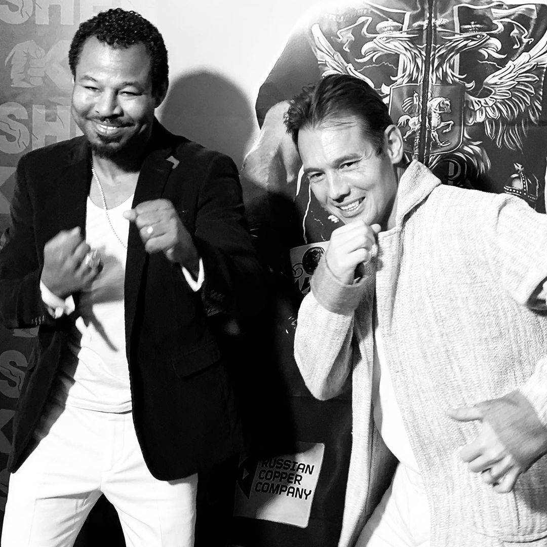 Shane Mosley, red carpet, black and white photo, SD Desktop Wallpaper