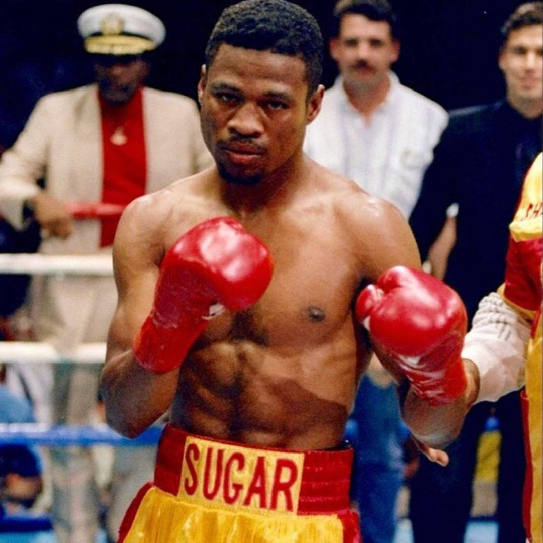 Shane Mosley, red gloves, yellow trunks, SD Desktop Wallpaper