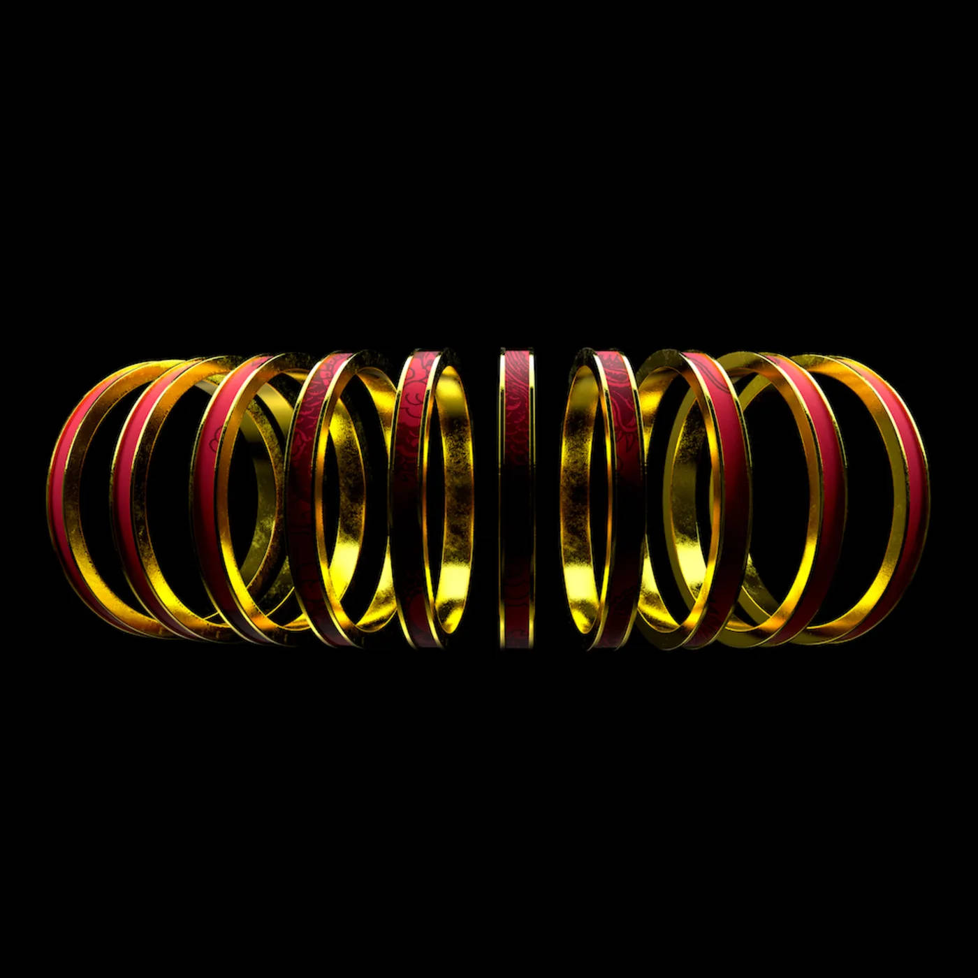 Shang Chi And The Legend Of The Ten Rings, golden bangles, red inner lining, HD Desktop Wallpaper
