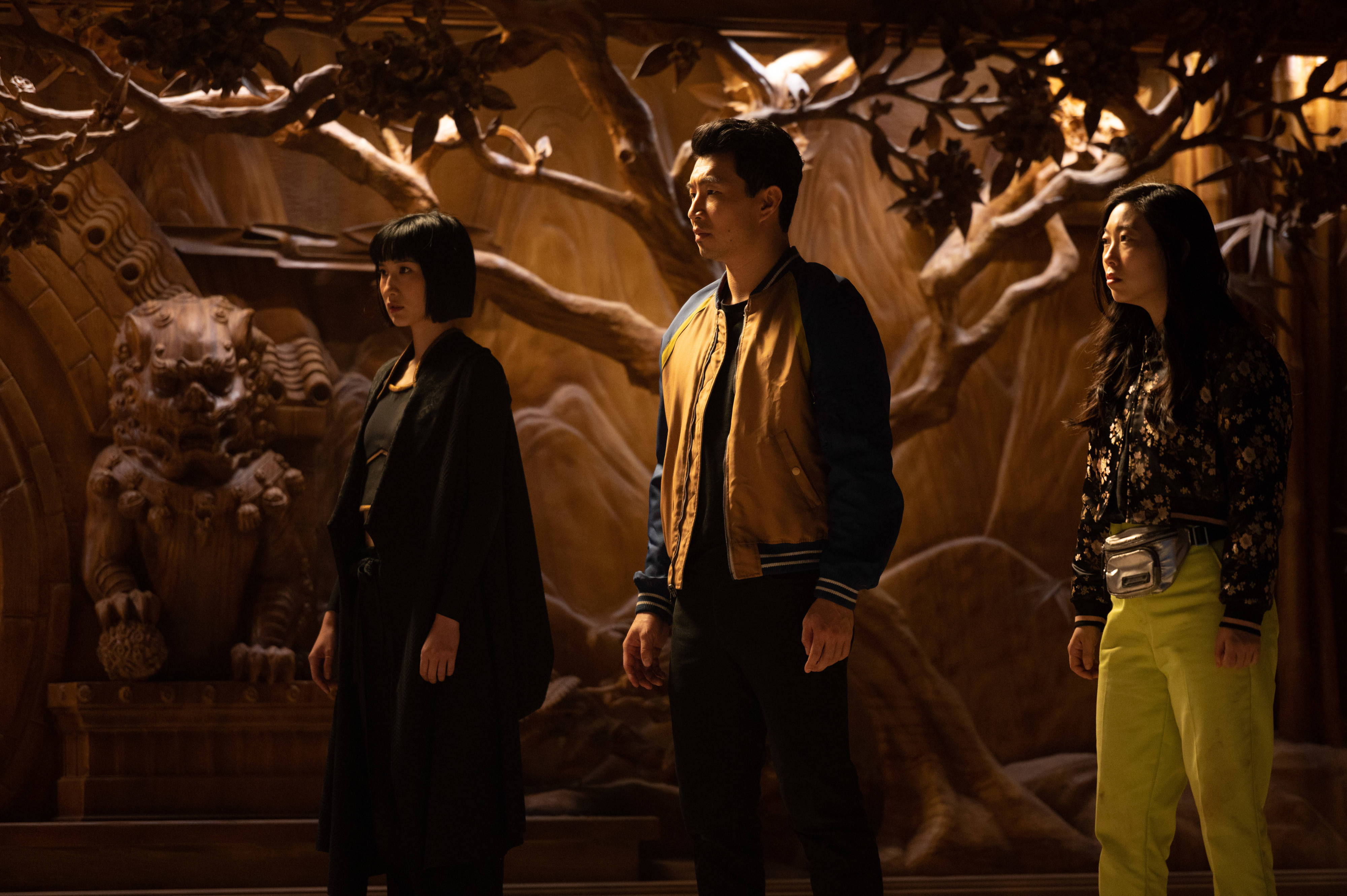 Shang Chi, ornate room, carved tree motifs, 4K Desktop Wallpaper