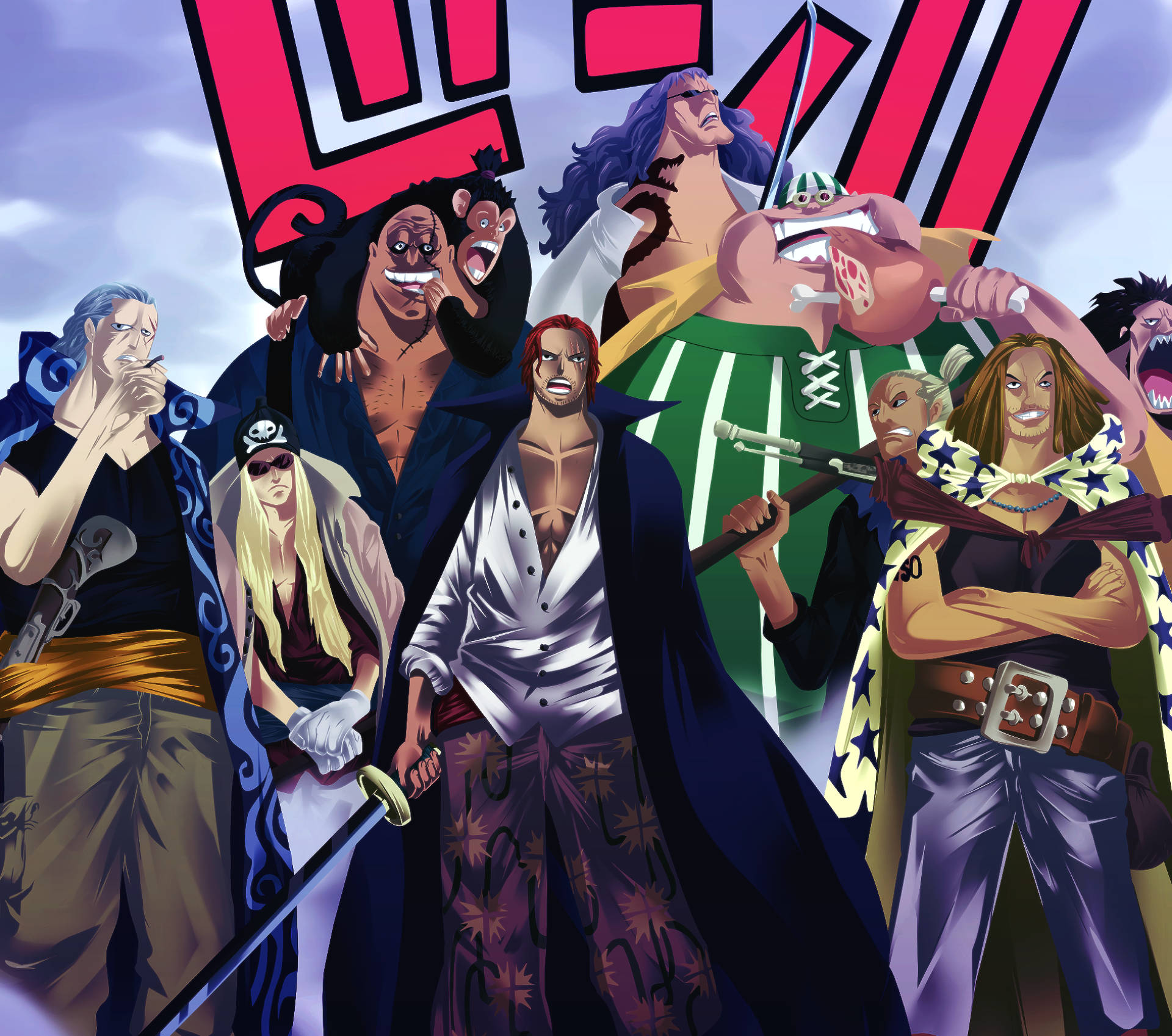Shanks, Gang, pirates, Full HD Desktop Wallpaper