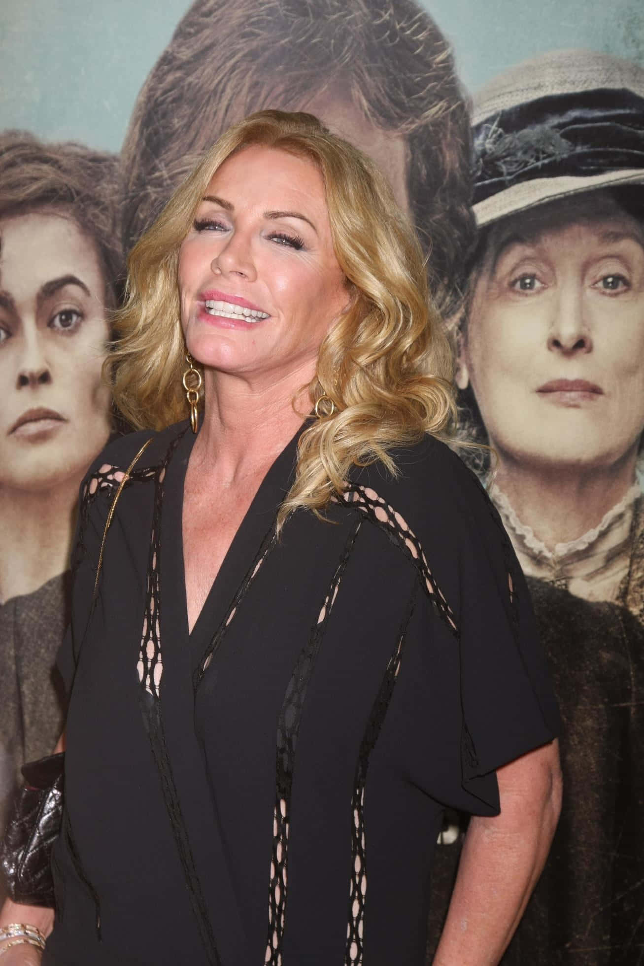 Shannon Tweed, black lace-trimmed dress, movie poster, Full HD Phone Wallpaper