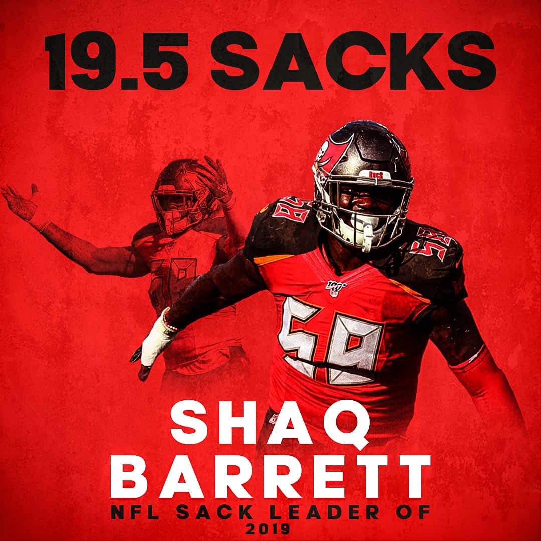Shaquil Barrett, 19.5 sacks, 2019 NFL sack leader, SD Desktop Wallpaper