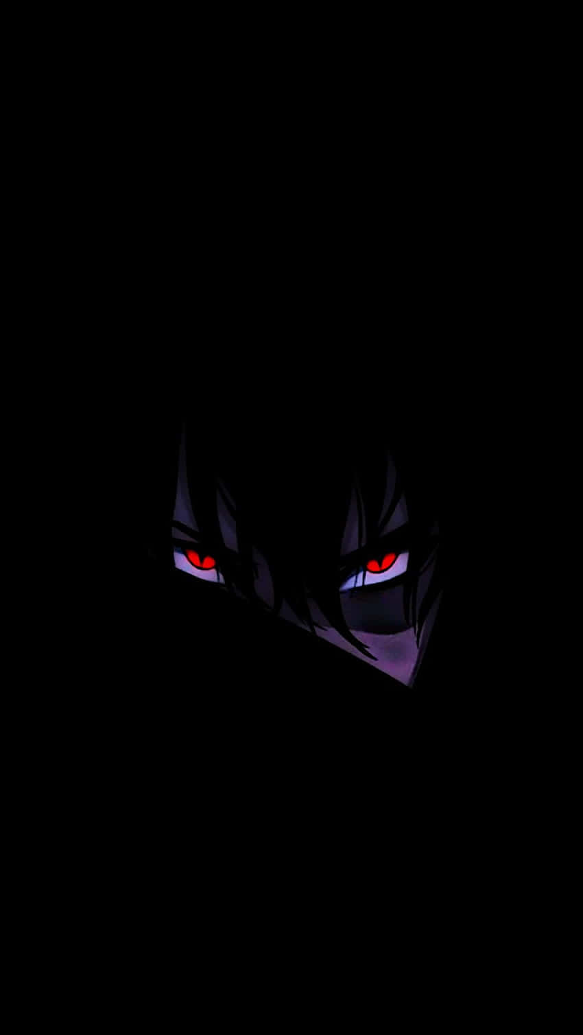 Sharingan Eyes, glowing red eyes, absolute darkness, HD Phone Wallpaper
