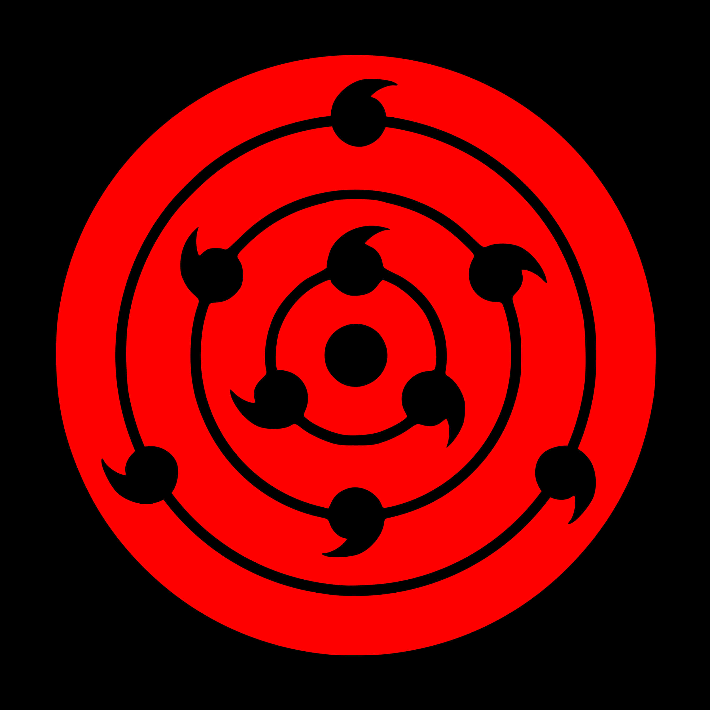 Sharingan, red, black, 2K Desktop Wallpaper