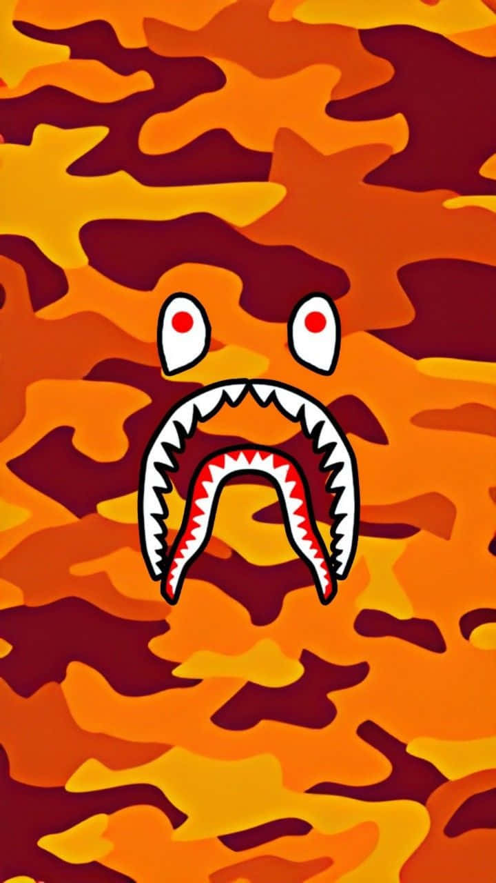 Bape, camouflage, shark, HD Phone Wallpaper