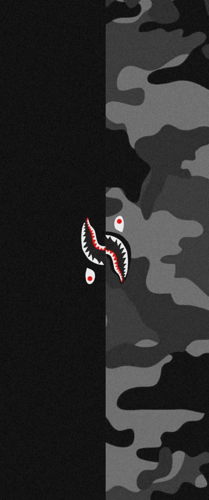 Shark Bape, shark logo, red teeth, HD Phone Wallpaper